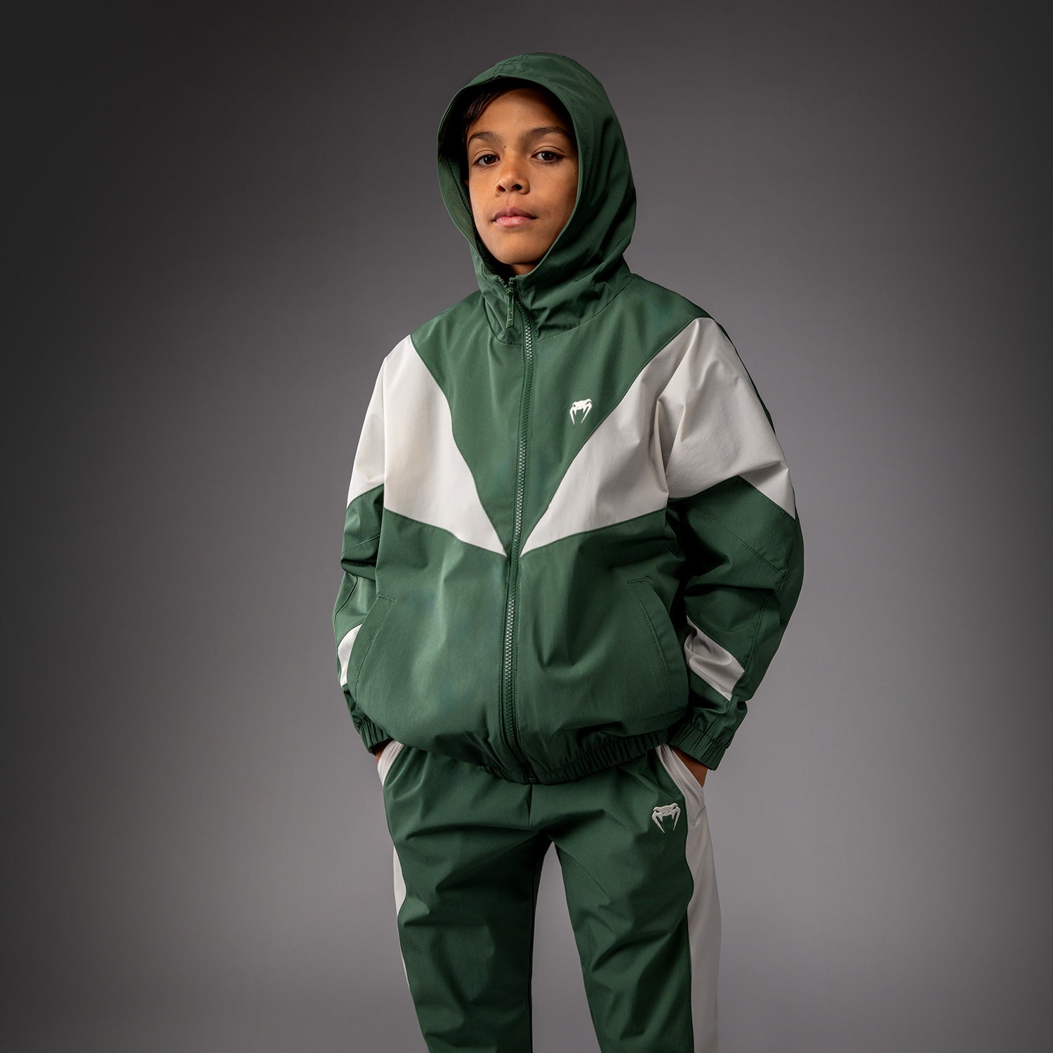 Veste Venum pour Enfant Venum Vectra – Vert Forêt/ Blanc Cassé - product-type_Vestes