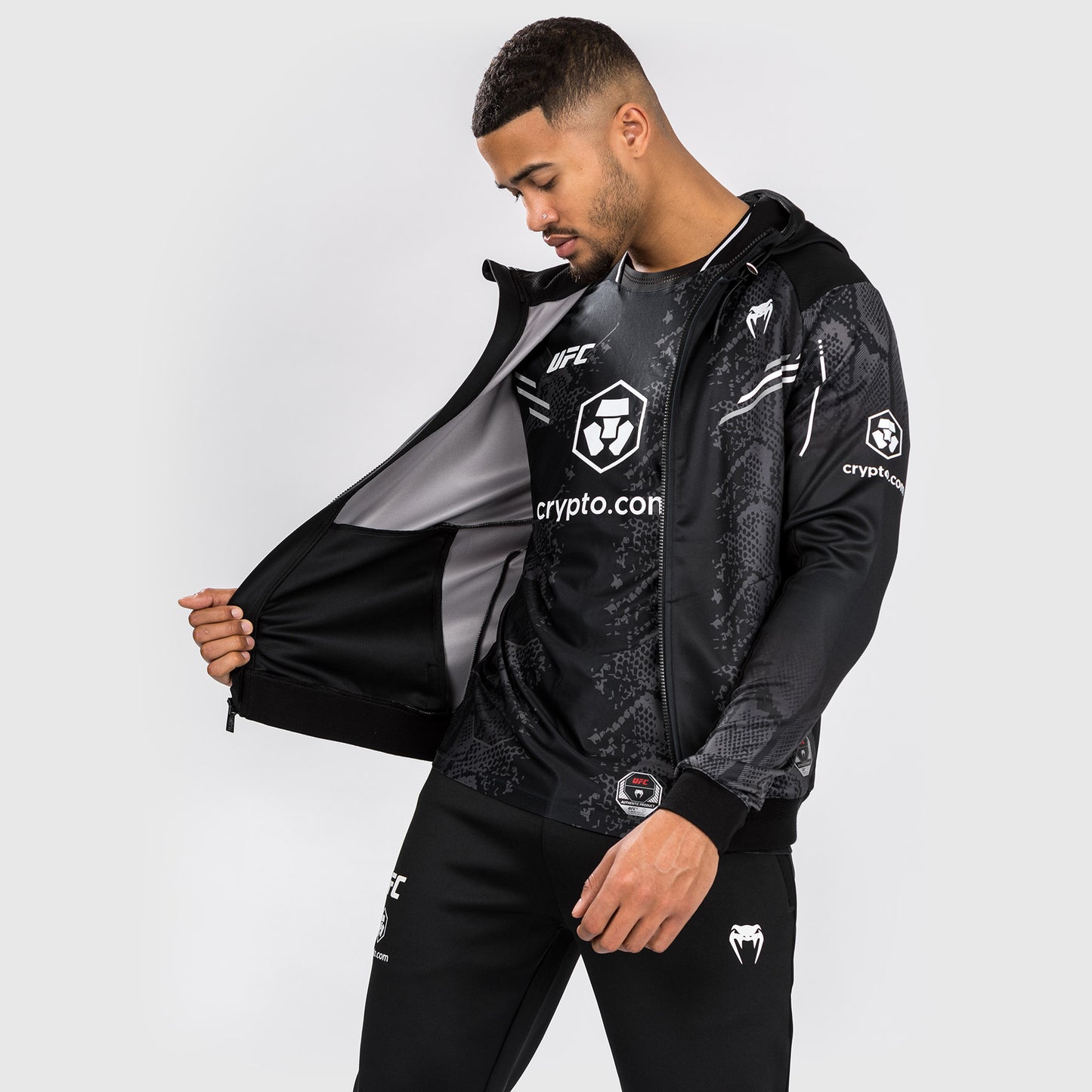 Veste à capuche pour Hommes UFC Adrenaline by Venum Authentic Fight Night - Noir - product-type_Vestes