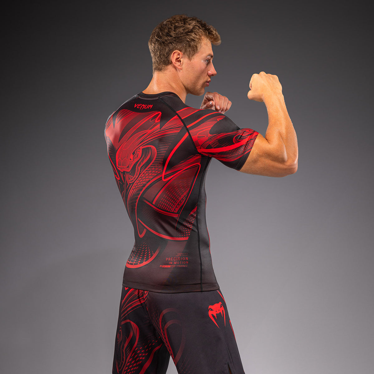 Rashguard manches courtes Venum Crimson Viper 2.0 - Noir/Rouge