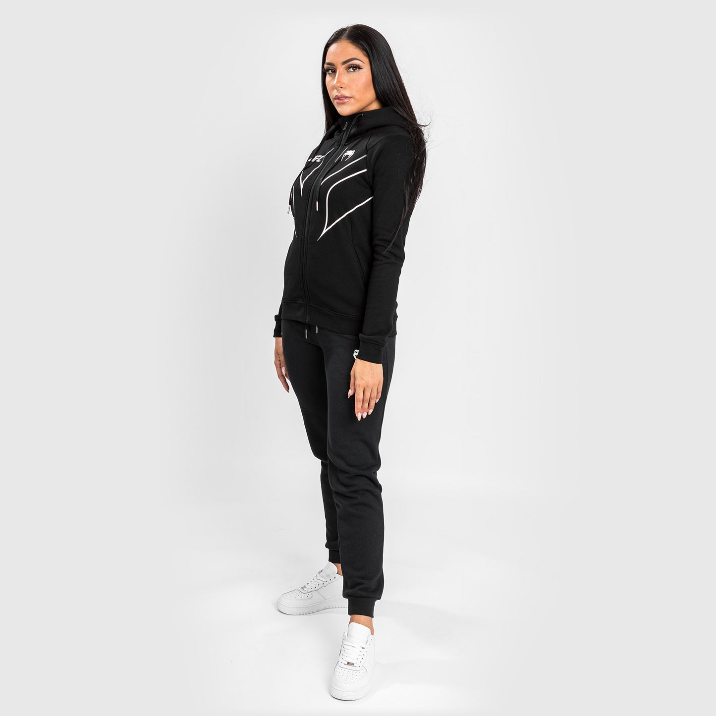 Sweatshirt Zippé Femme UFC Venum Fight Night 2.0 Replica - Noir