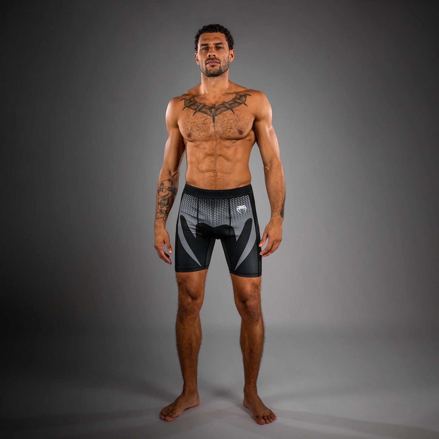 Short de Compression Venum No Gi - Noir/Gris Argenté