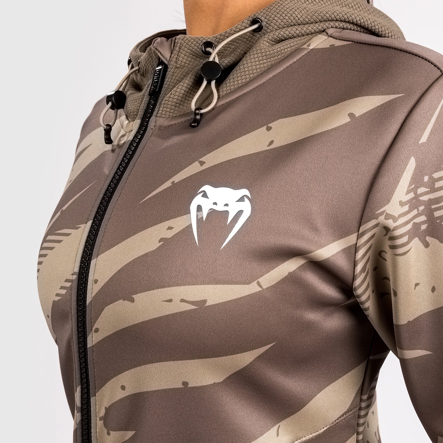 Veste À Capuche Zippé pour Femmes UFC Adrenaline by Venum Fight Week - Desert Camo - product-type_Sweatshirts