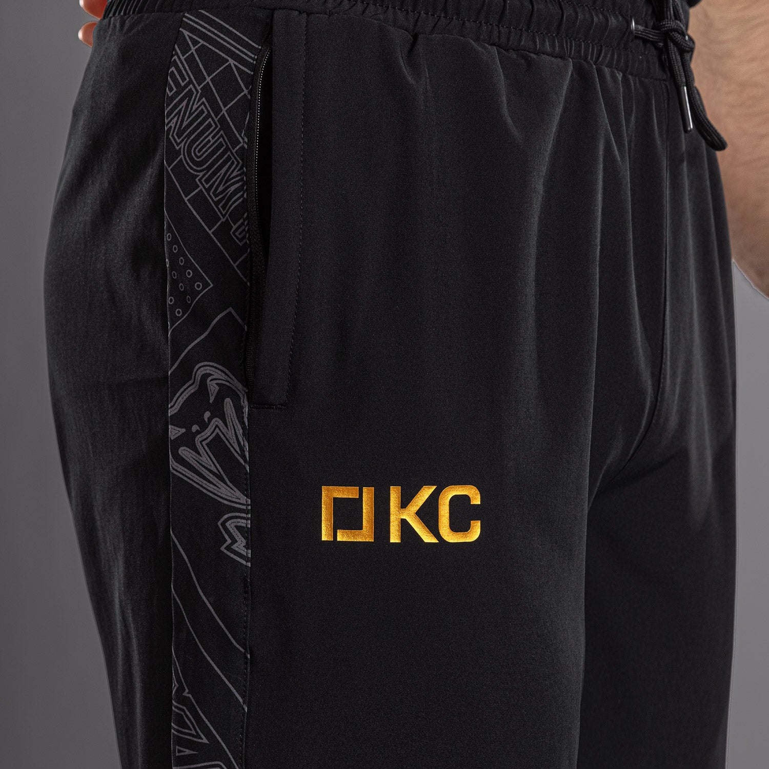 Pantalon de Jogging Karate Combat by Venum – Noir/Gris - product-type_Pantalons de jogging