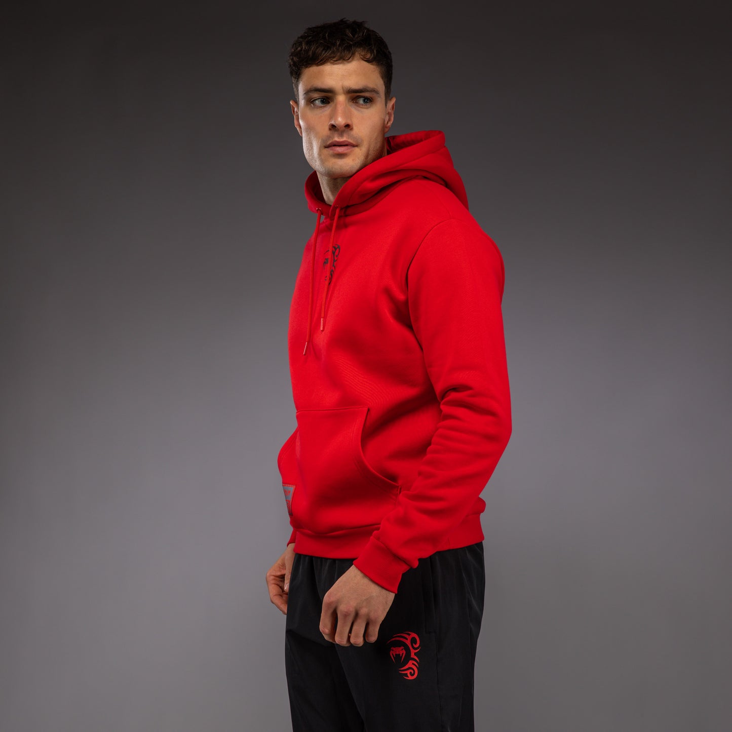 Sweat à capuche Venum x Mike Tyson Tiger - Rouge Intense/Noir Profond