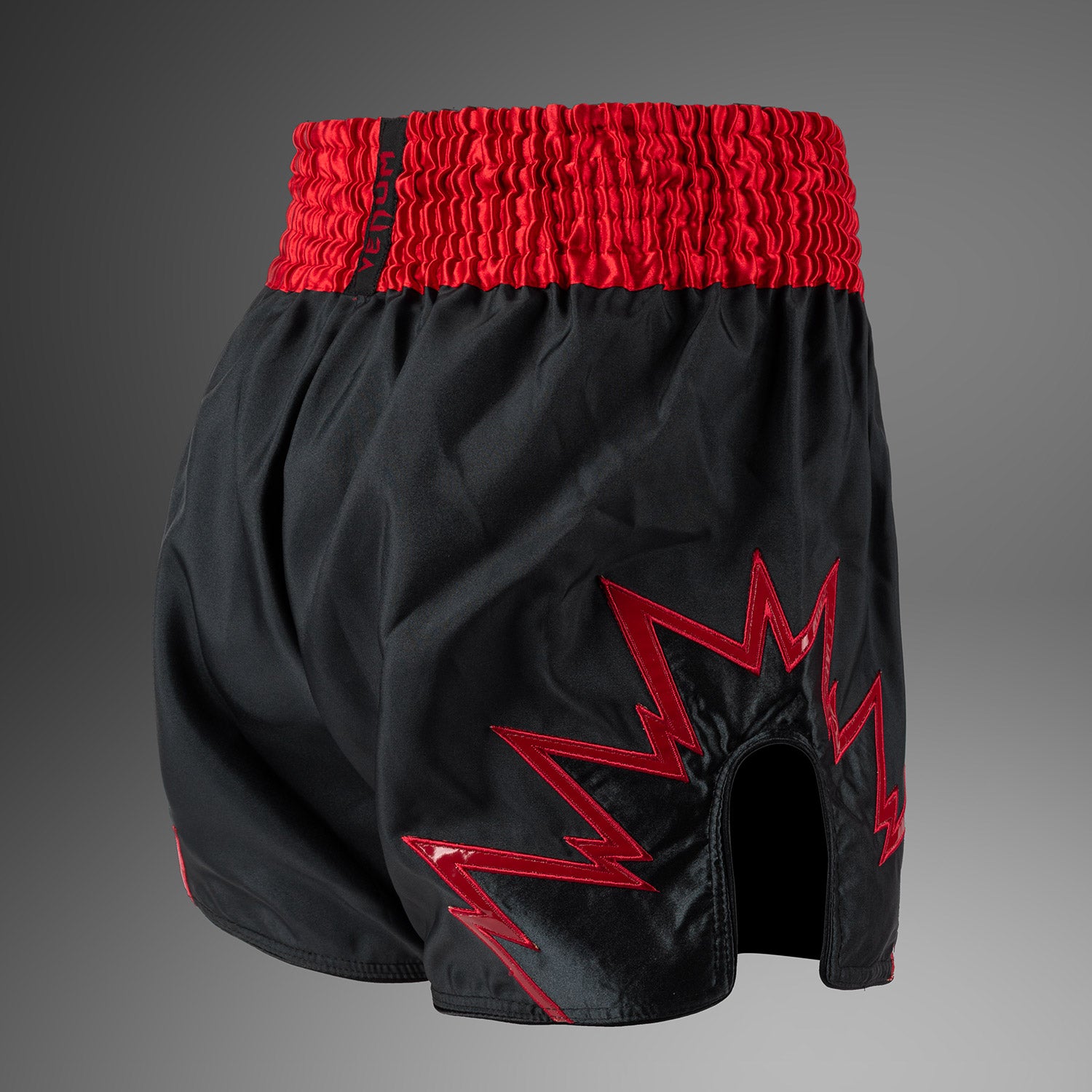 Short de Muay Thai Venum Inferno - Gris Charbon/Rouge - product-type_Shorts de Muay Thai