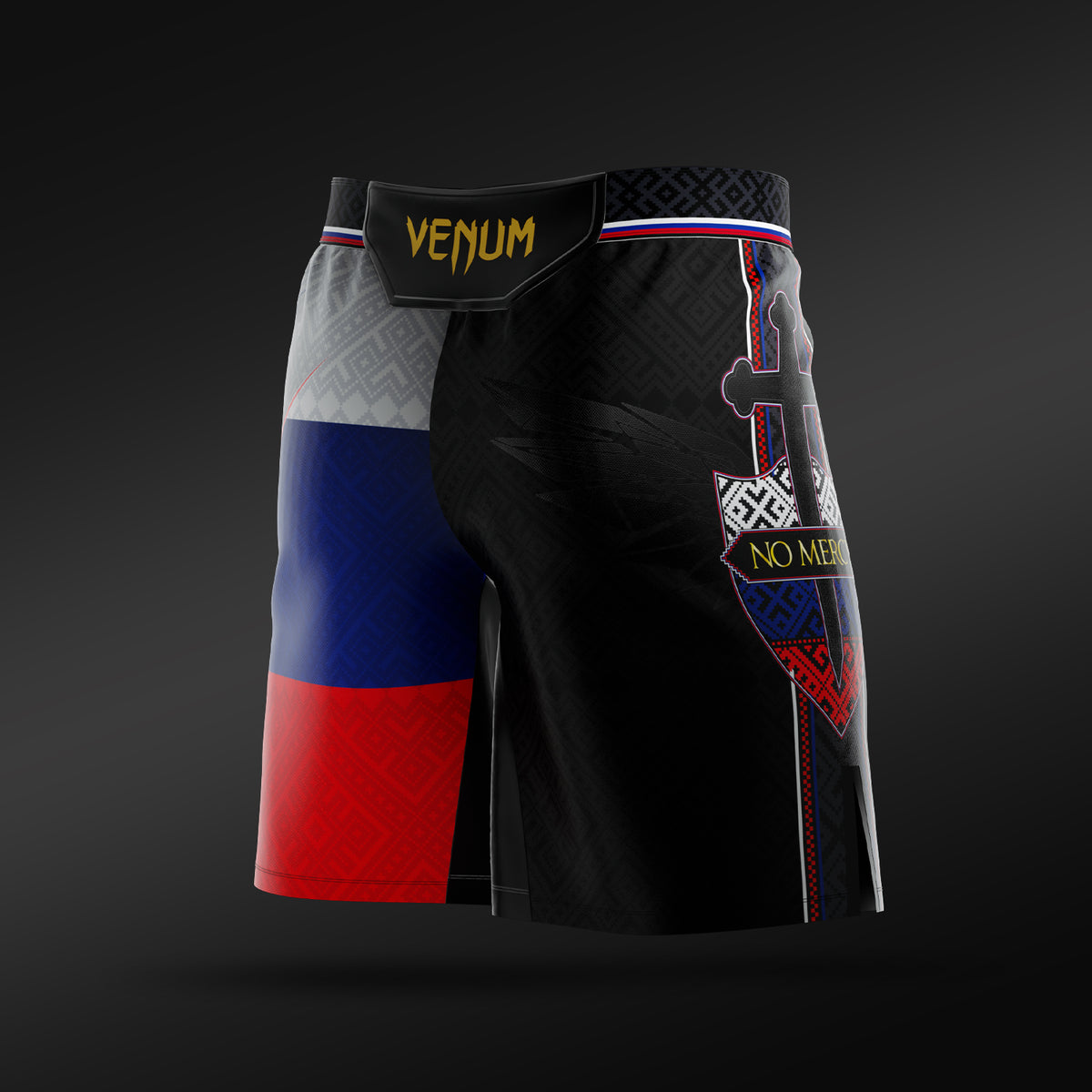 Short de Combat Petr Yan pour Homme Coupe Longue Venum UFC Unrivaled by Venum – Noir