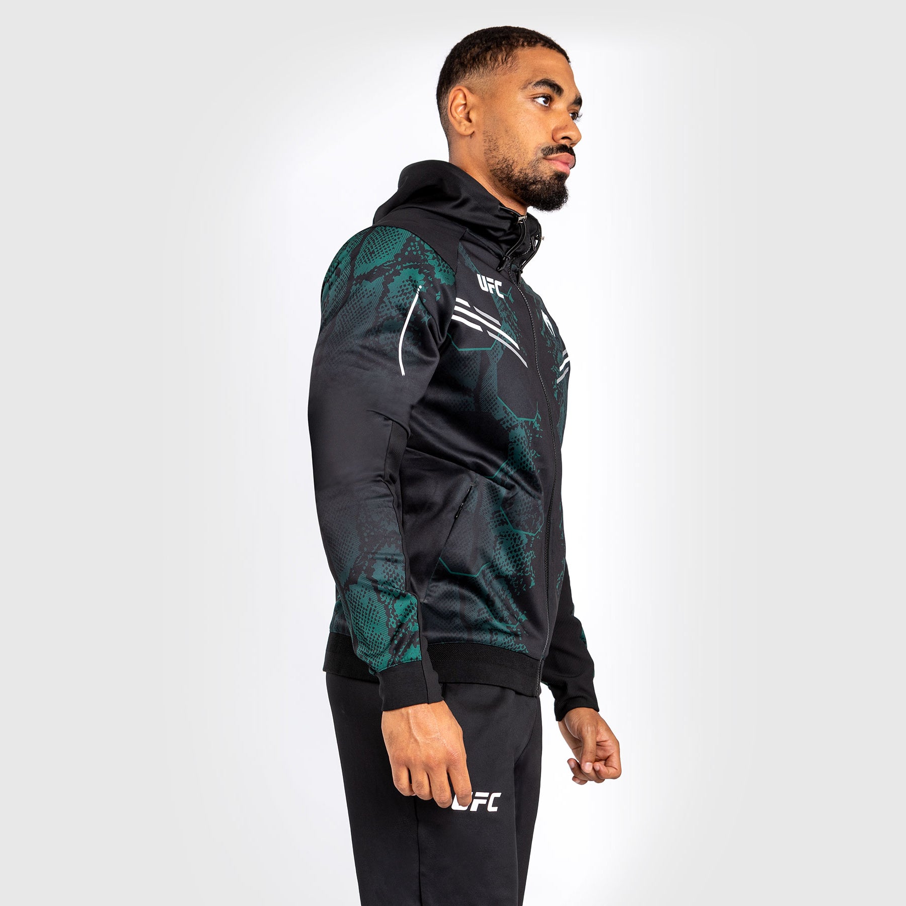 Veste à capuche pour Hommes UFC Adrenaline by Venum Authentic Fight Night - Emerald Edition - Vert/Noir - product-type_Vestes