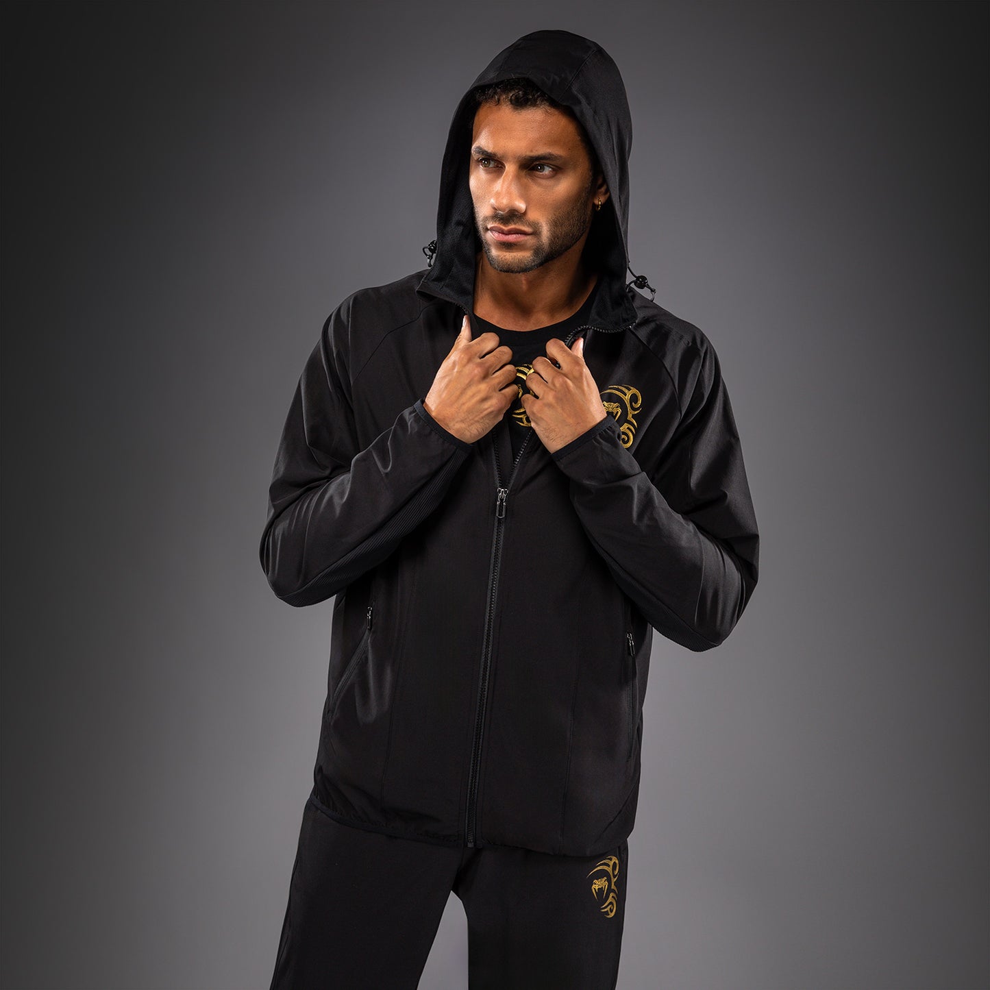 Veste de Survêtement Venum x Mike Tyson Tiger - Noir/Or - product-type_Vestes