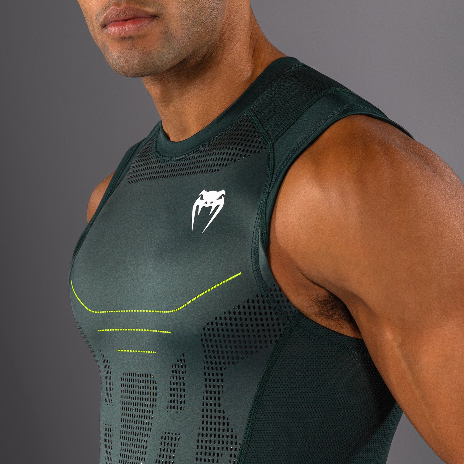 Rashguard Sans Manches Venum Technical 3.0 - Vert Forêt - product-type_T-Shirts de Compression