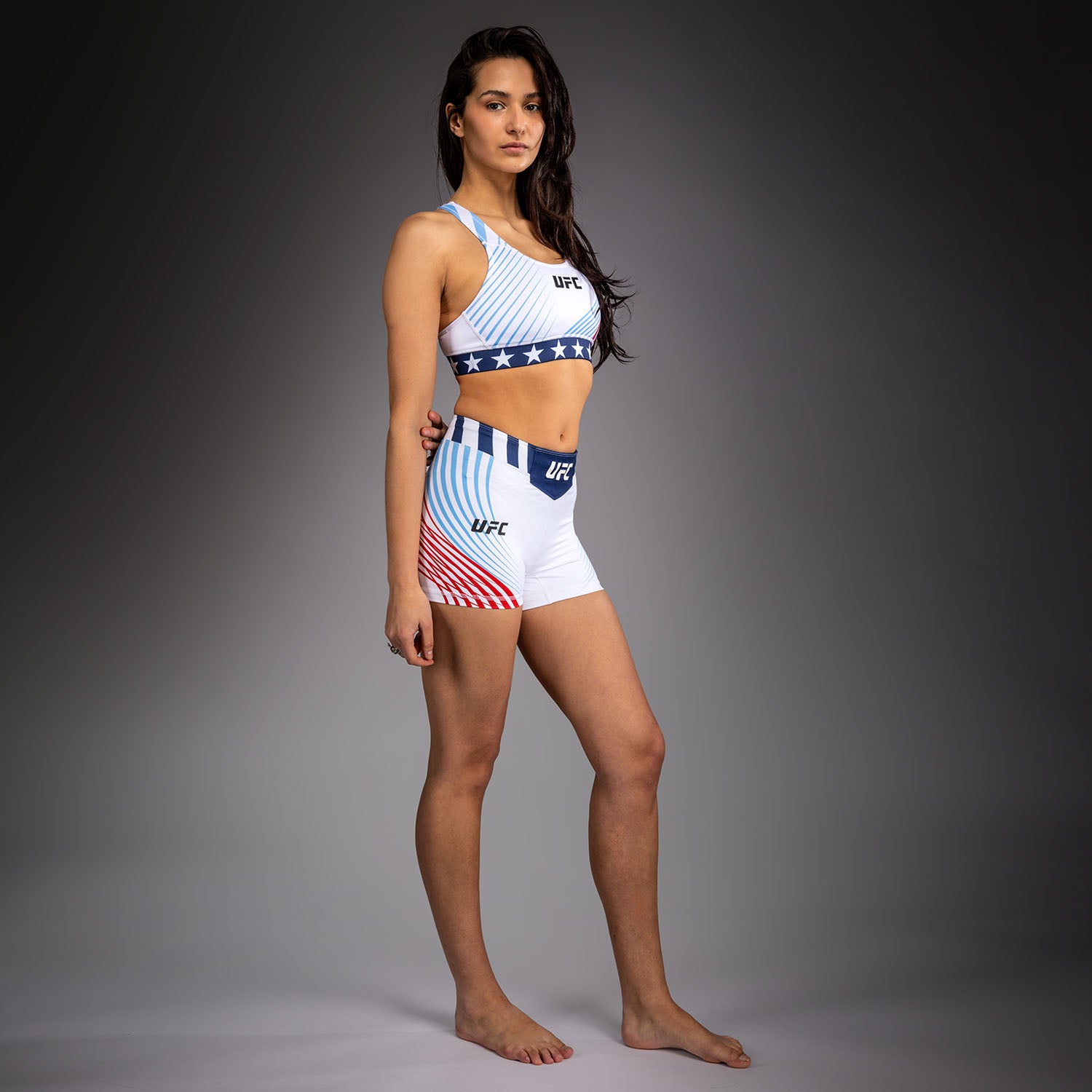Official UFC Freedom 250 by Venum Authentic Short Vale Tudo coupe courte pour femme - Blanc - product-type_Shorts de compression