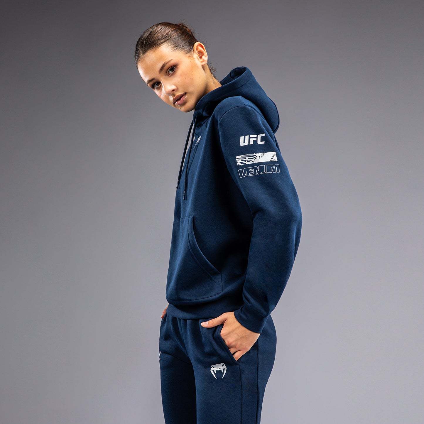 Sweatshirt à Capuche pour Femmes UFC Fusion by Venum Fight Week - Bleu Océanique - product-type_Sweatshirts