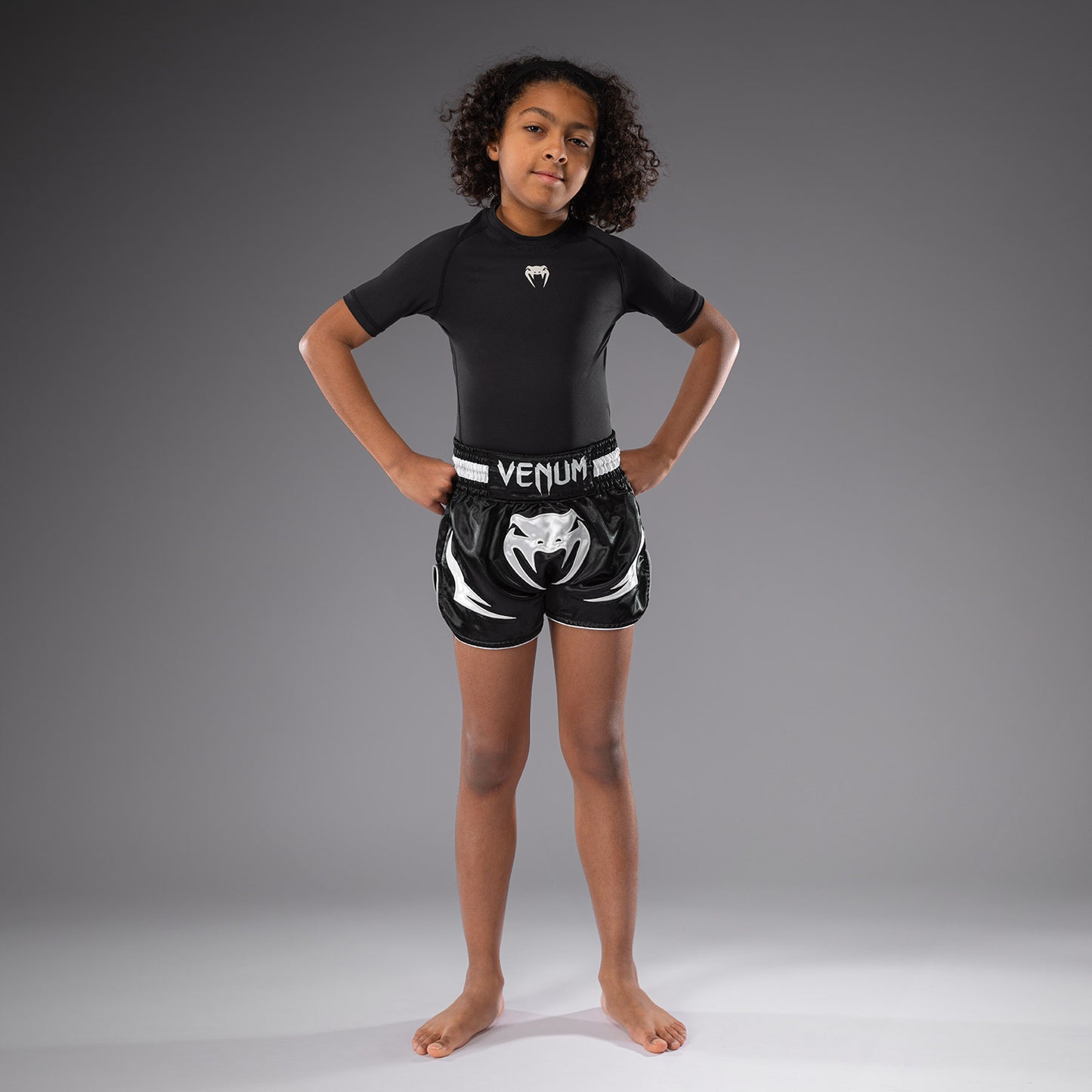 Short de Muay Thaï Venum Inferno pour Enfants - Noir - product-type_Shorts de Muay Thai