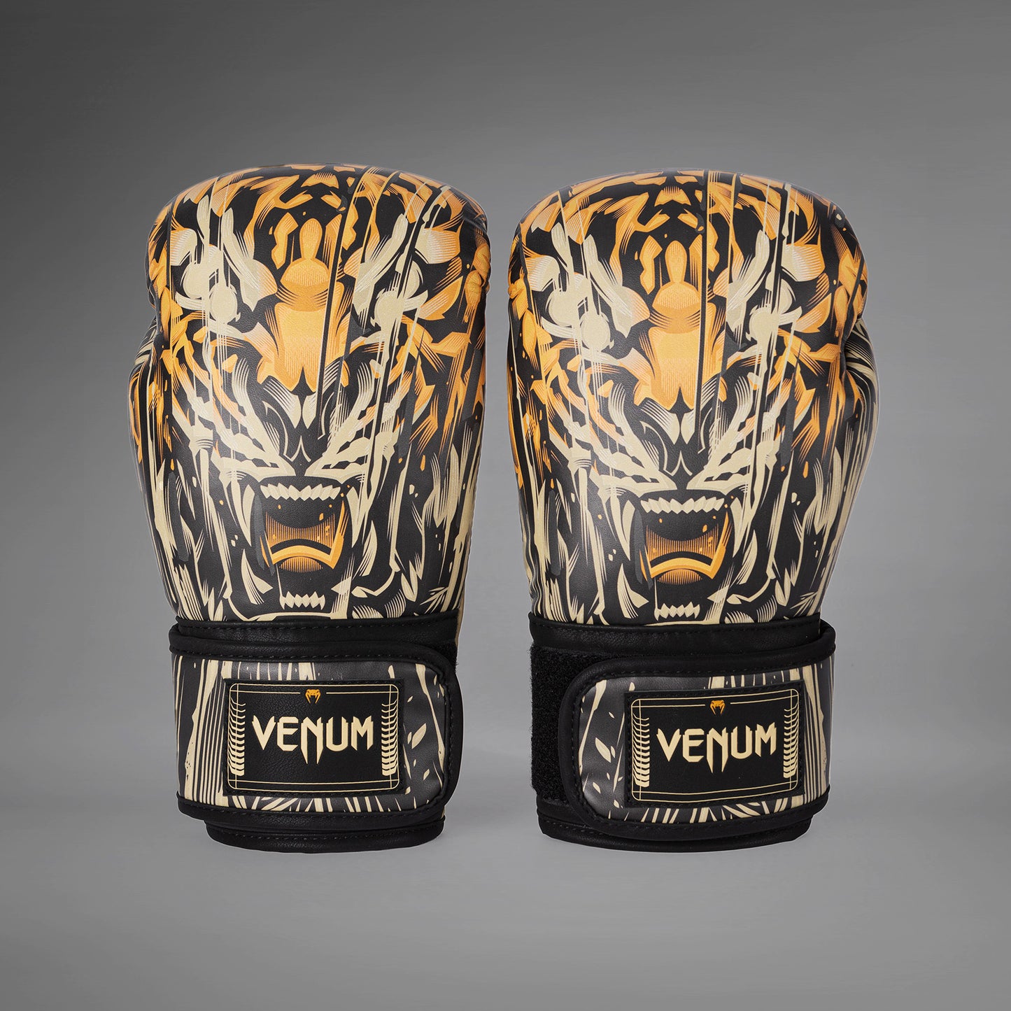 Gants de Boxe Venum Tiger pour Hommes - Noir/Orange Néon - product-type_Gants de boxe