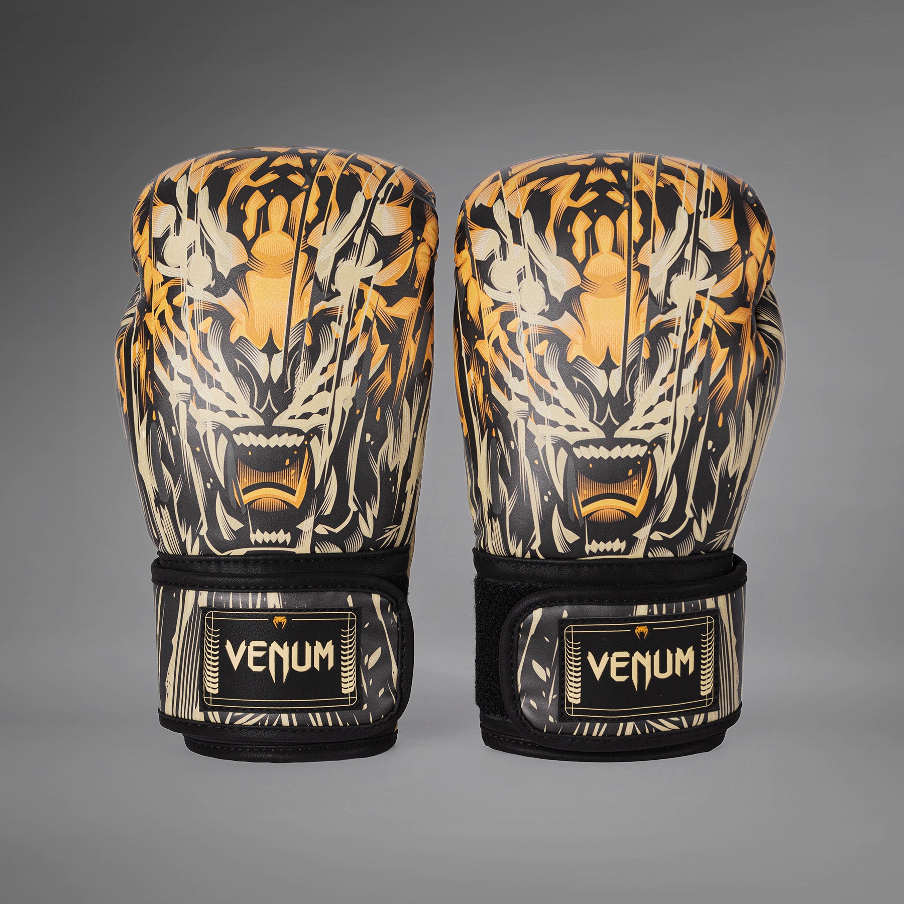 Gants de Boxe Venum Tiger pour Hommes - Noir/Orange Néon - product-type_Gants de boxe