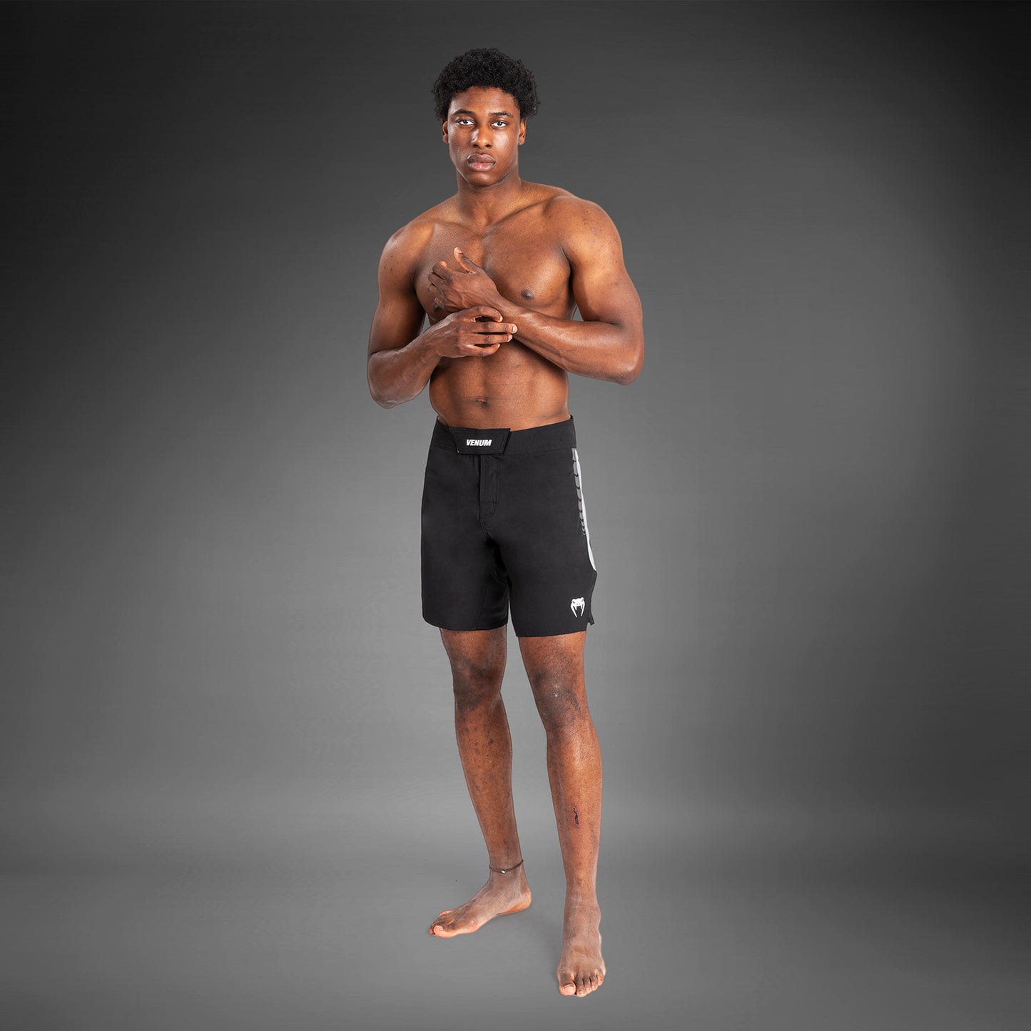 Short de Combat pour Hommes Venum Tempest - Noir/Gris - product-type_Shorts de MMA