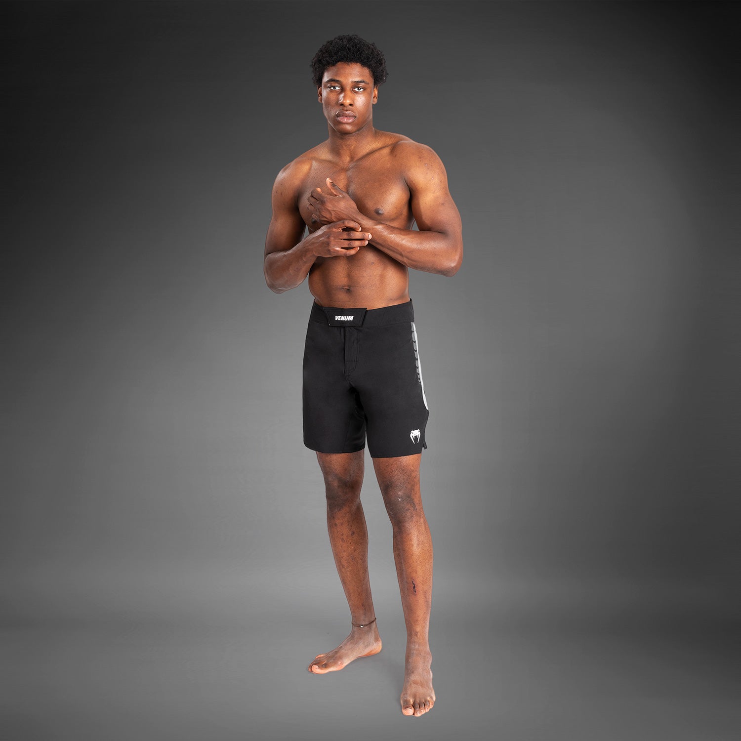 Short de Combat pour Hommes Venum Tempest - Noir/Gris - product-type_Shorts de MMA