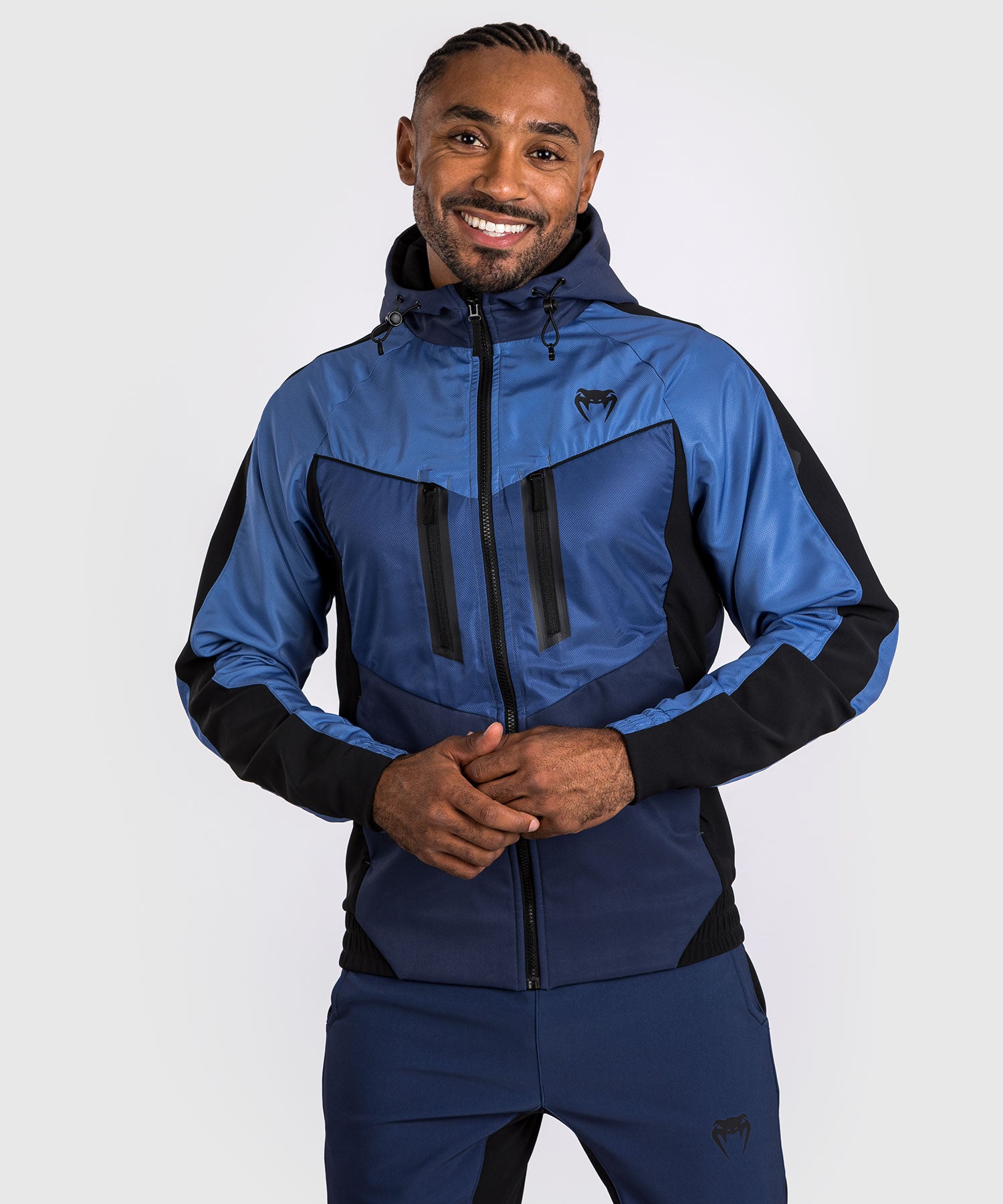Veste de survêtement Venum Laser 3.0 - Noir/Bleu - product-type_Vestes