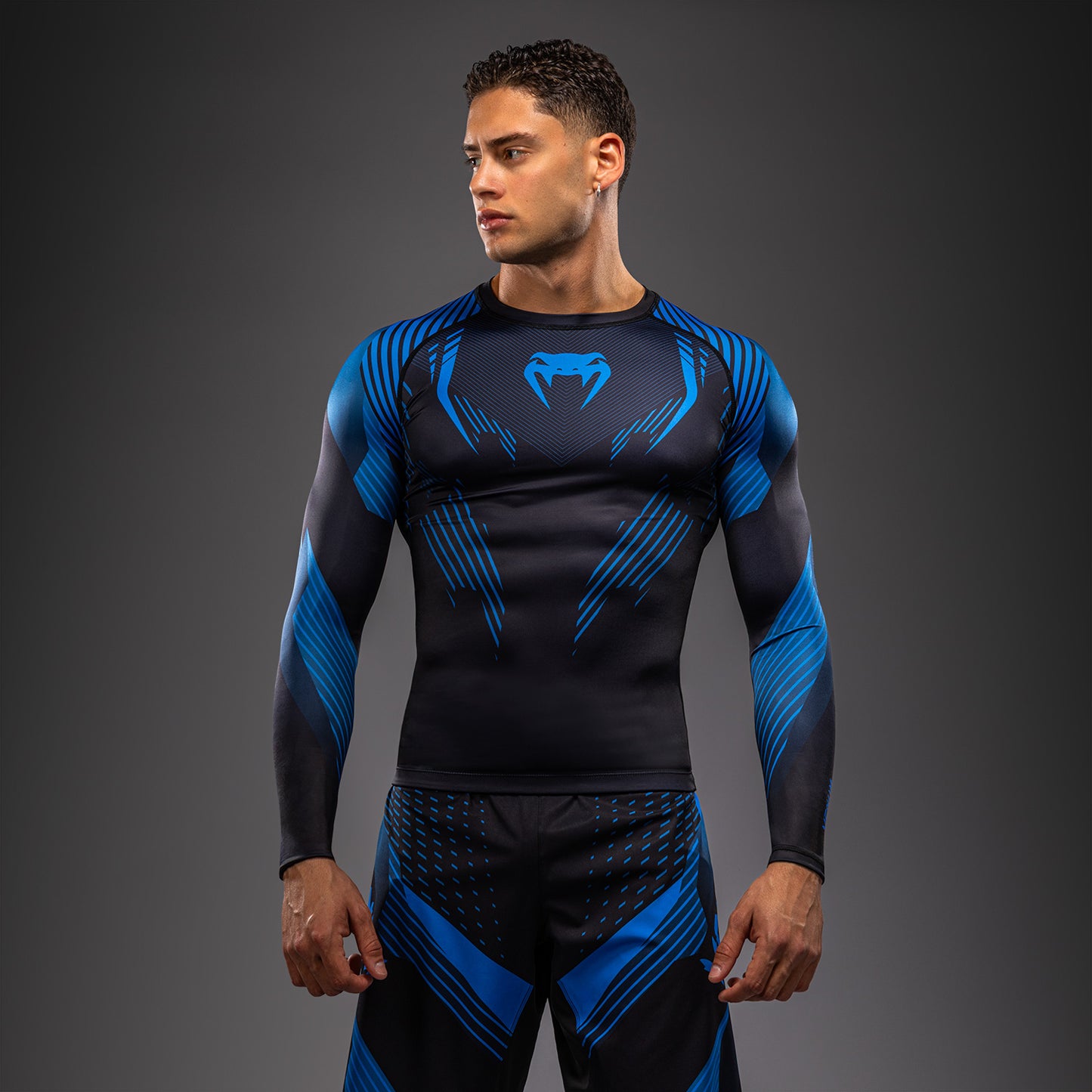 Rashguard à Manches Longues Venum No-Gi 6.0 - Noir/Bleu