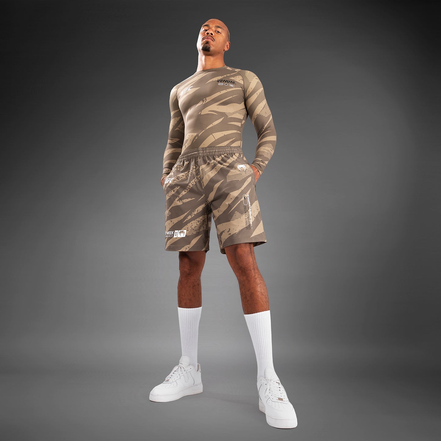 Short de Performance pour Hommes UFC Adrenaline by Venum Fight Week - Desert Camo - product-type_Shorts de training