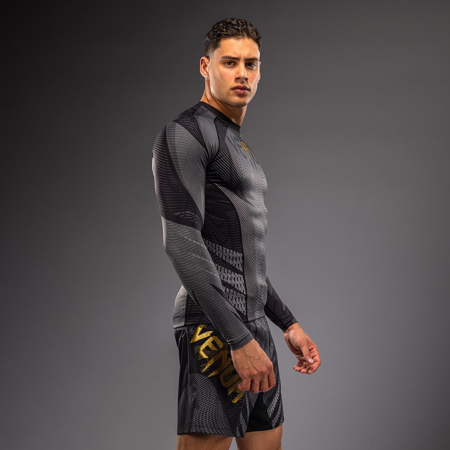 Rashguard à Manches Longues Venum Galactic 3.0 - Noir/Or