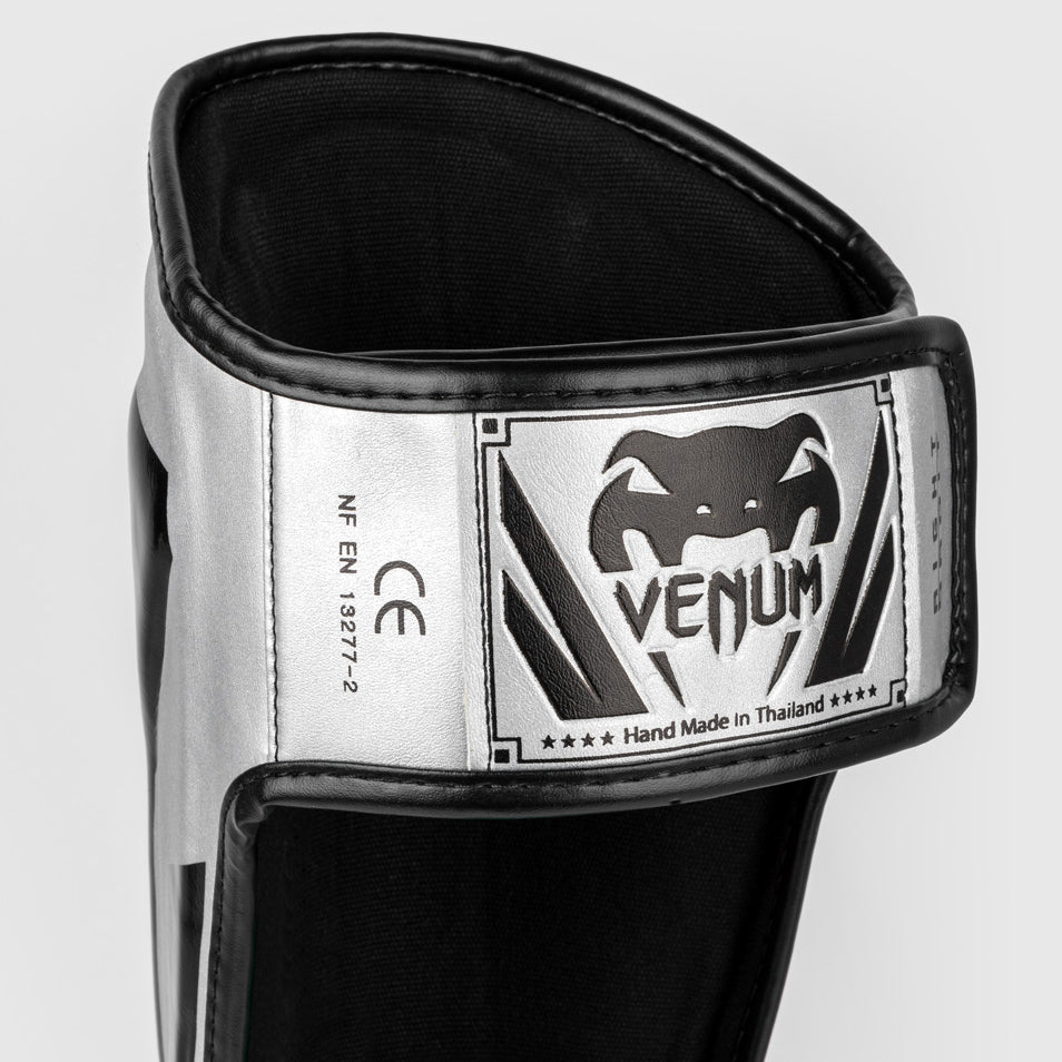 Protège-tibias Venum Elite - Argent/Noir - product-type_Protège-tibias