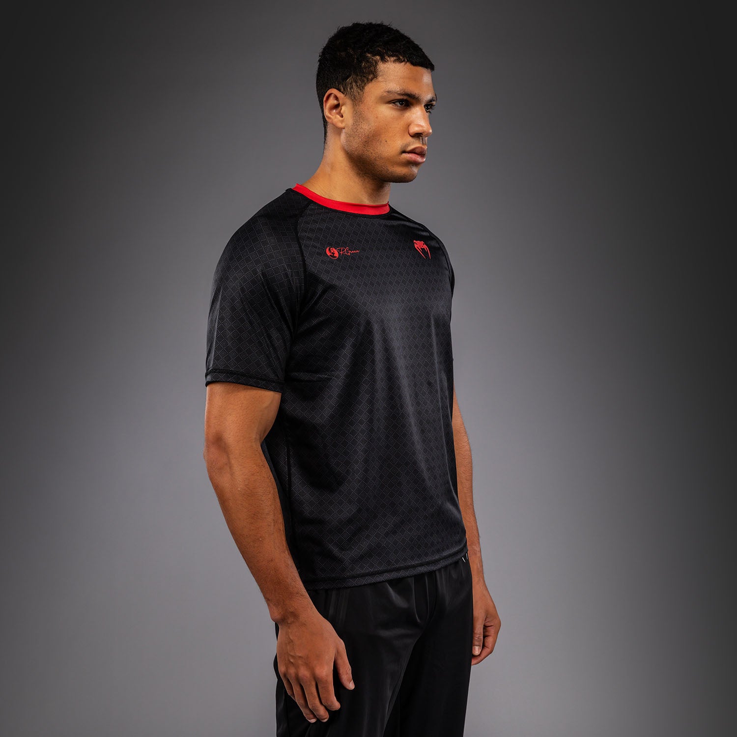 T-shirt Dry Tech Venum x Roger Gracie Signature - Noir/Rouge - product-type_T-Shirts Dry Tech