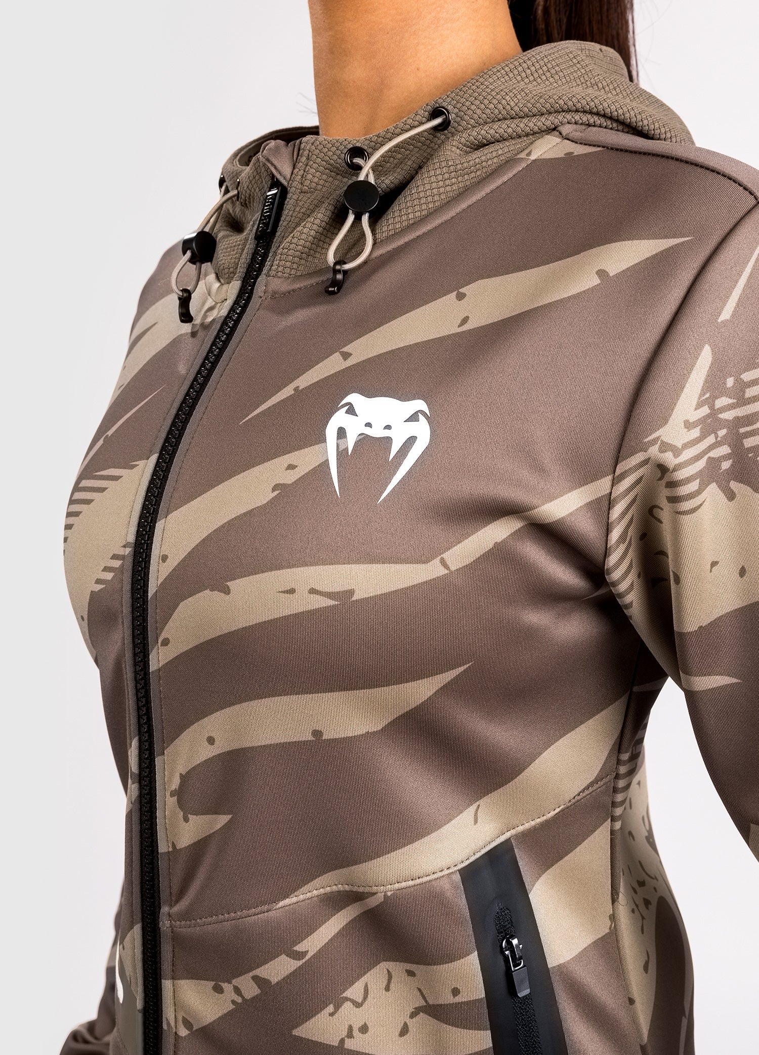 Veste À Capuche Zippé pour Femmes UFC Adrenaline by Venum Fight Week - Desert Camo - product-type_Sweatshirts