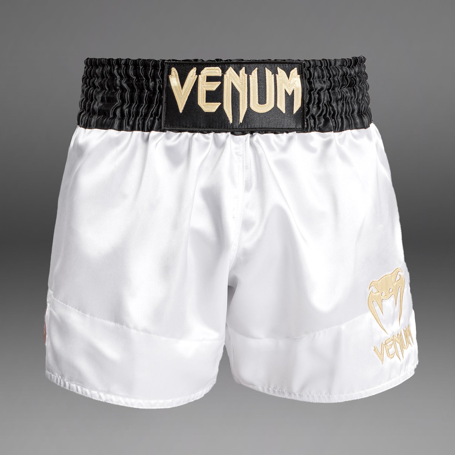 Venum Classic Short Muay Thai - Noir/Blanc/Or - product-type_Shorts de Muay Thai