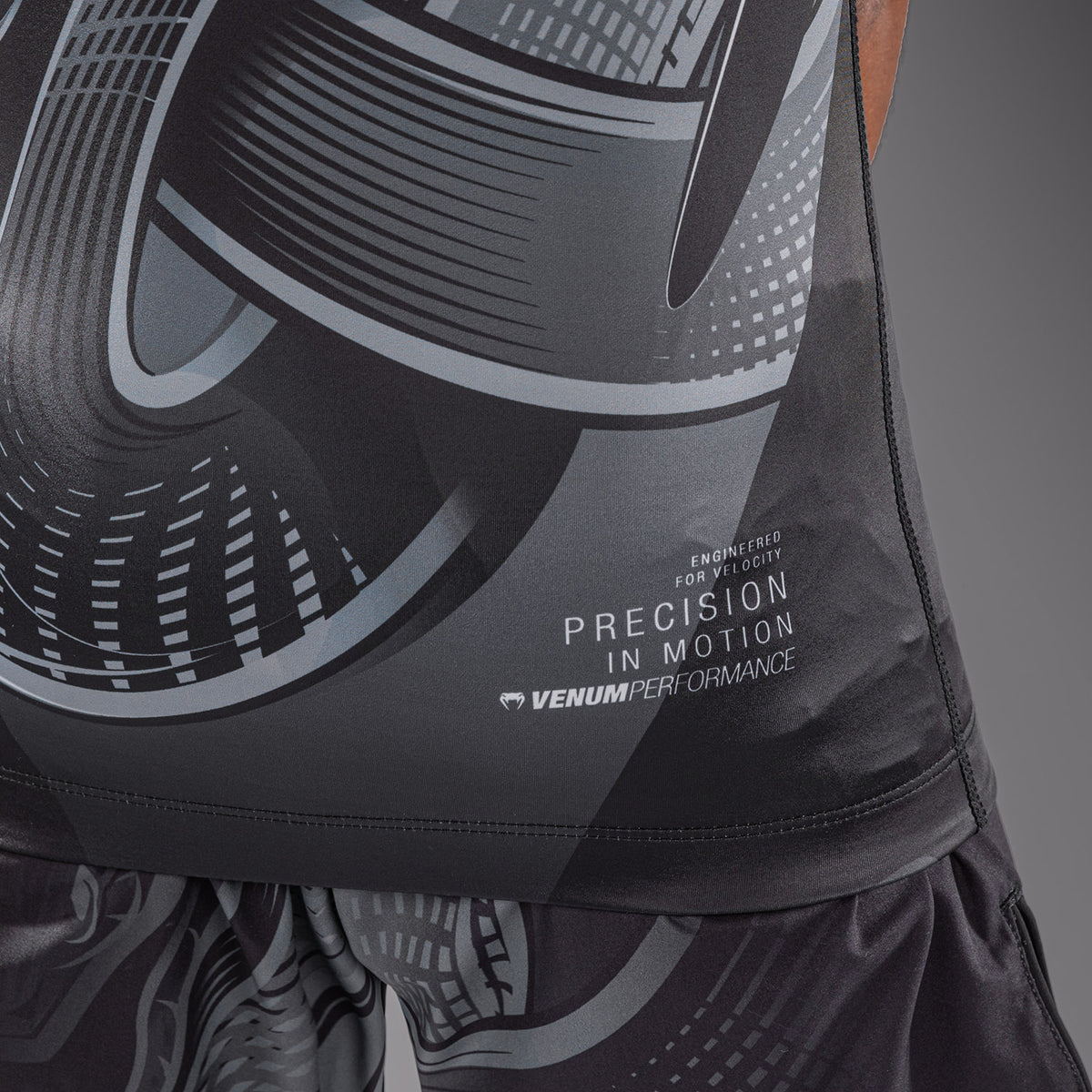 Rashguard manches courtes Pour Enfant Venum Crimson Viper 2.0 - Noir/Gris