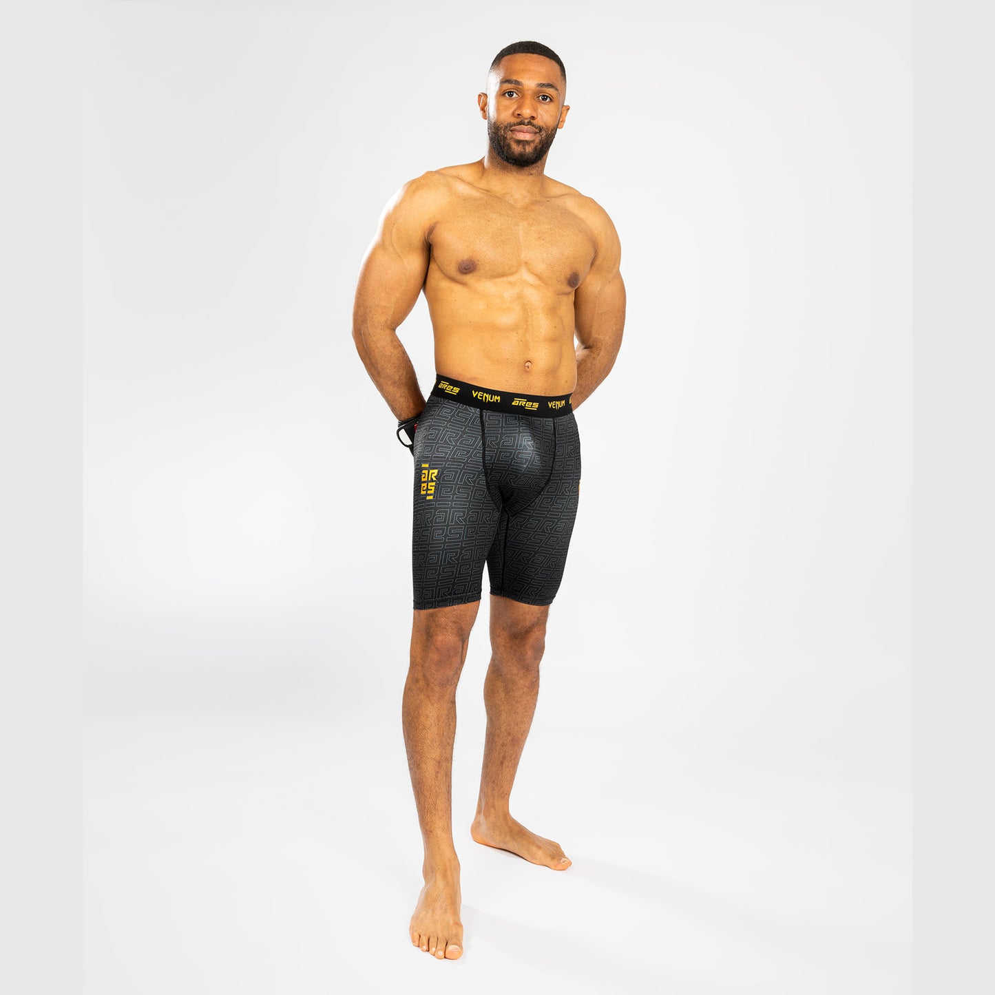 Short de Compression pour Hommes Venum x Ares - Noir/Or - product-type_Shorts de compression