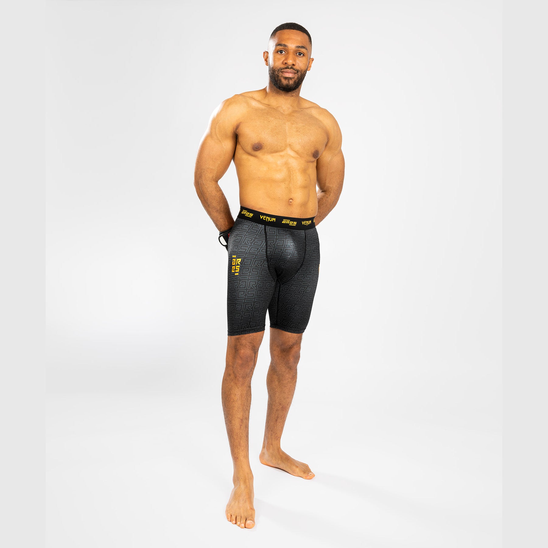 Short de Compression pour Hommes Venum x Ares - Noir/Or - product-type_Shorts de compression