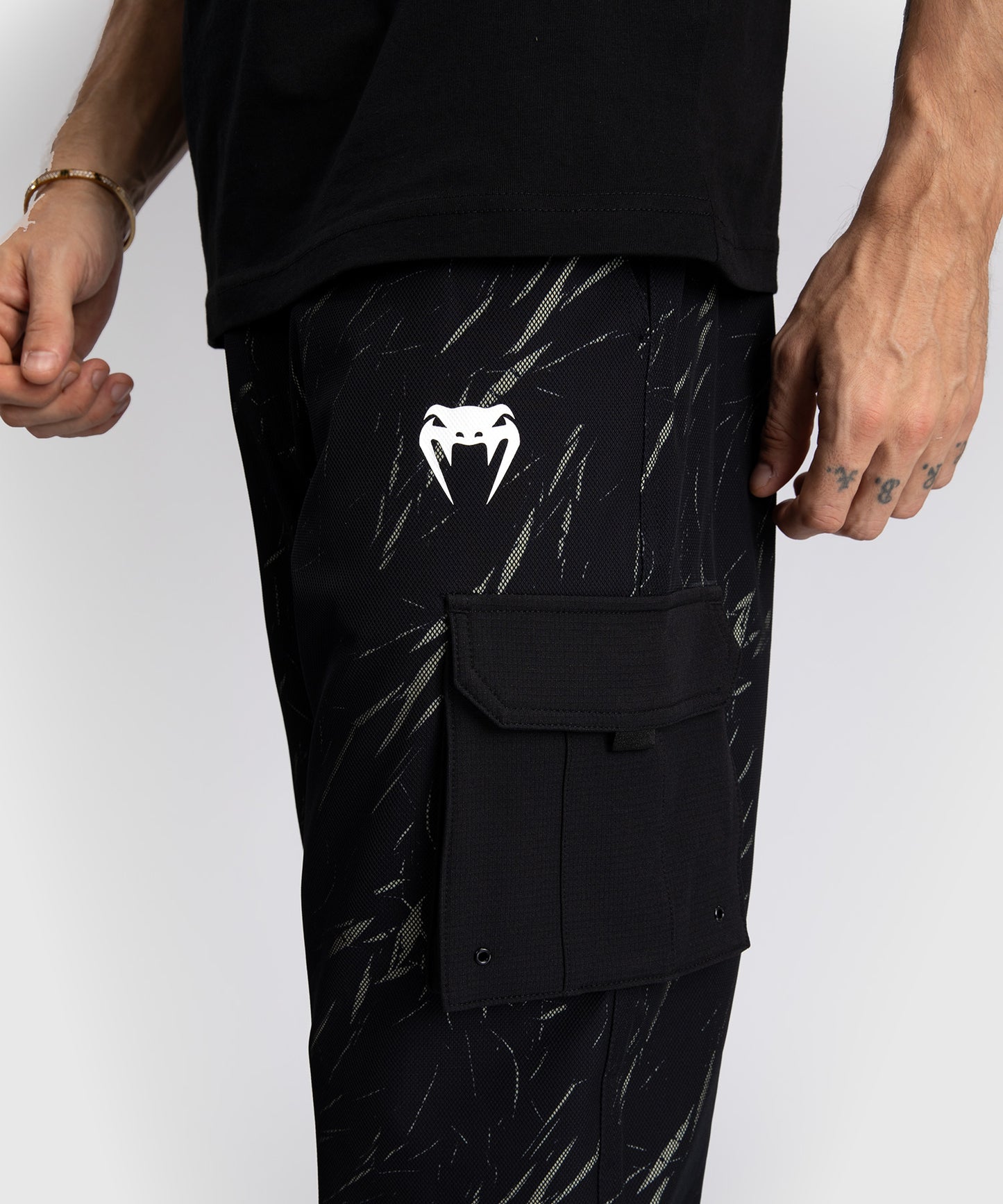Jogging pour Hommes Venum Trooper - Noir/Beige - product-type_Pantalons de jogging