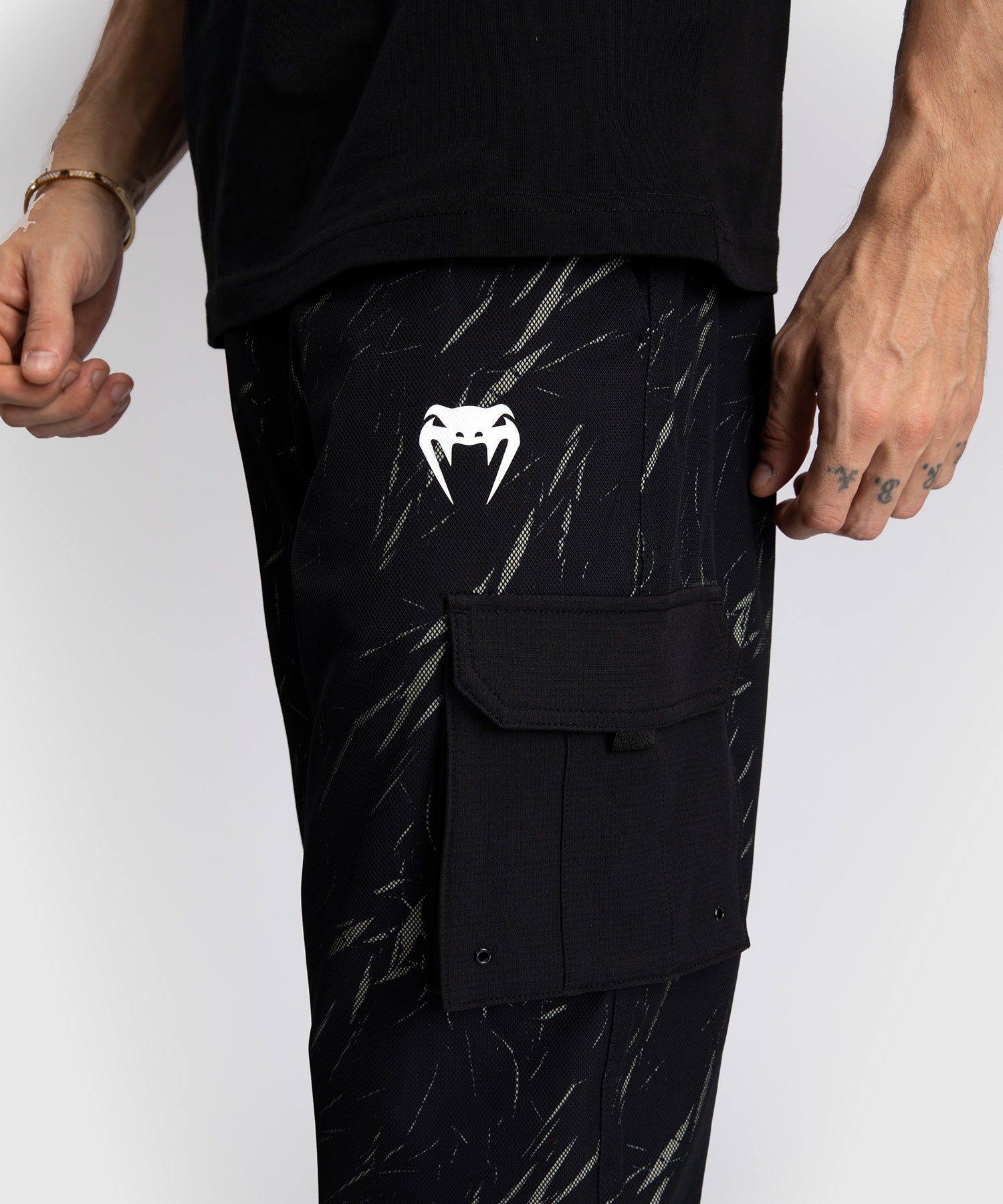 Jogging pour Hommes Venum Trooper - Noir/Beige - product-type_Pantalons de jogging