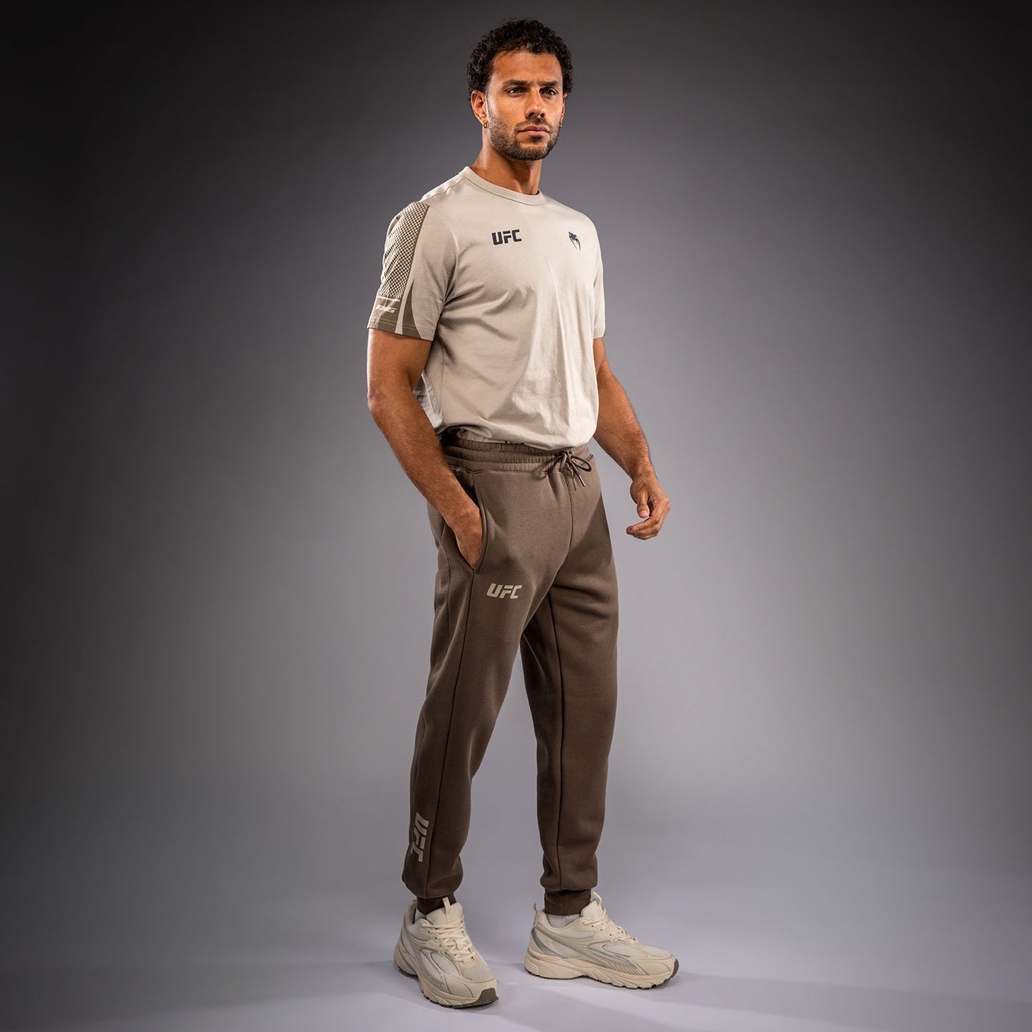 Pantalon en Coton pour Homme Venum UFC Unity by Venum Authentic Fight Week - Marron