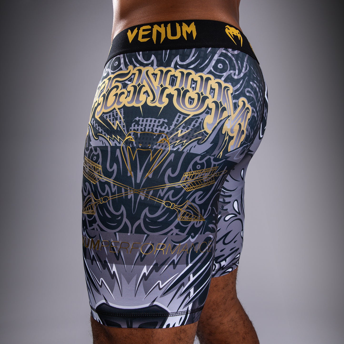Short de Compression Venum Wolf Atak – Noir/Gris - product-type_Shorts de compression