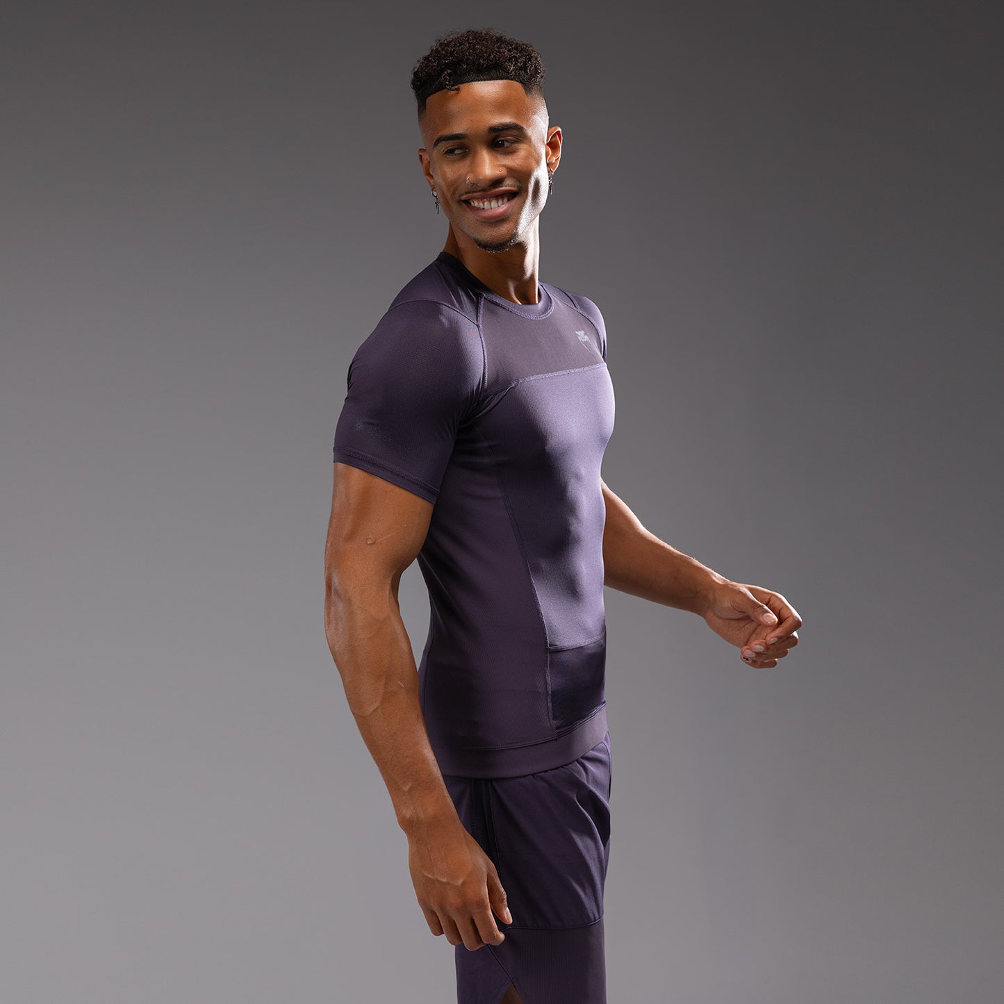 Rashguard à Manches Courtes Venum G-Fit Air pour Hommes - Violet Intense - product-type_T-Shirts de Compression