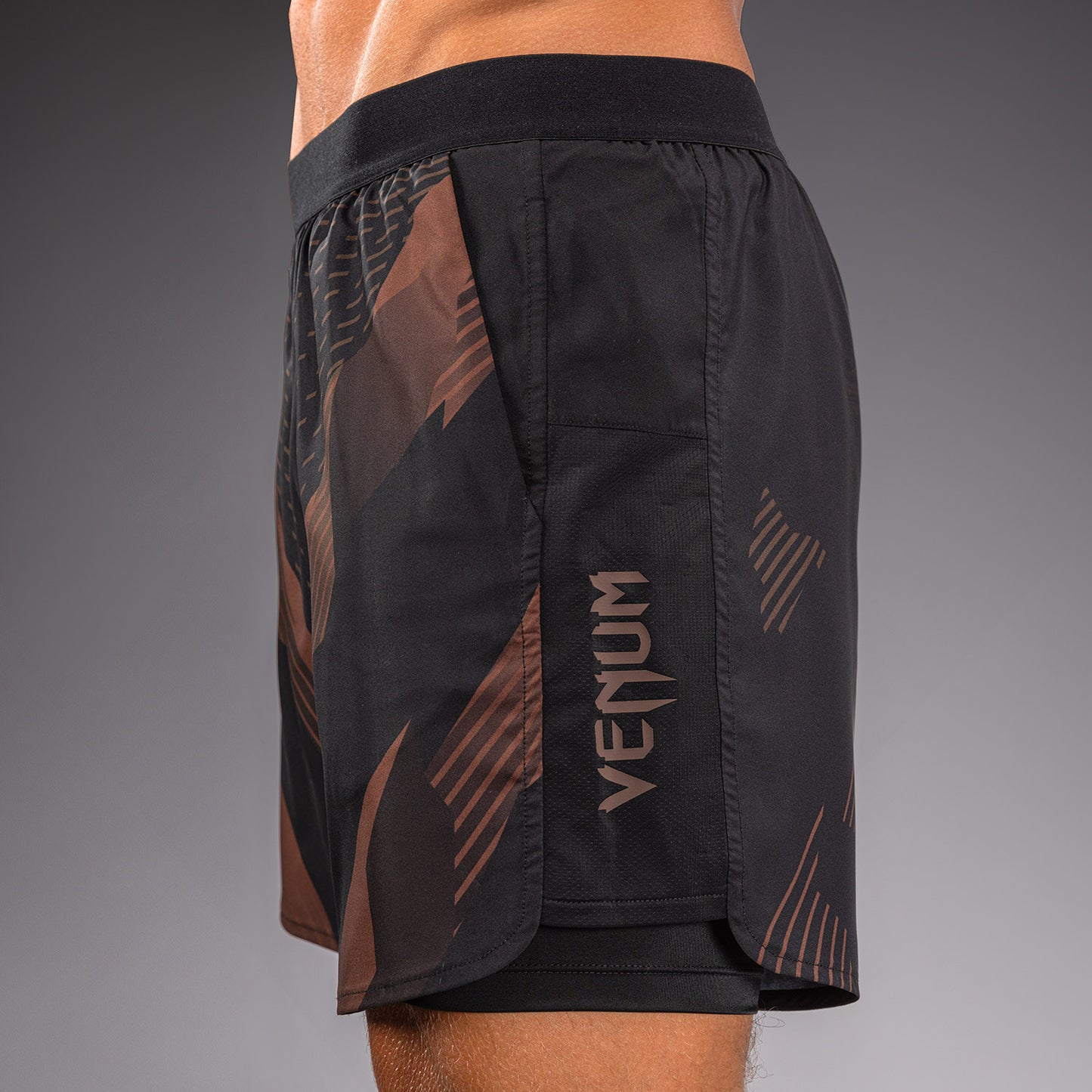 Short d’Entraînement Venum No-Gi 6.0 - Noir/Marron
