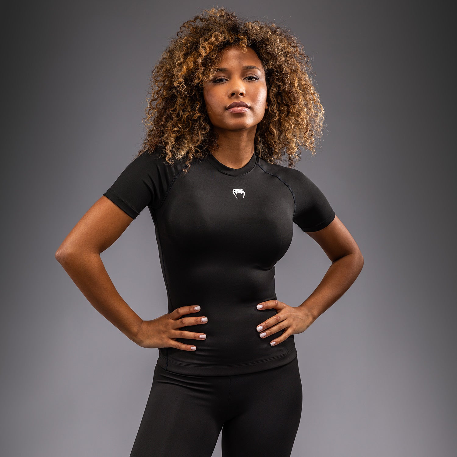 Rashguard à manches courtes pour Femmes Venum Halo - Noir - product-type_T-Shirts de Compression