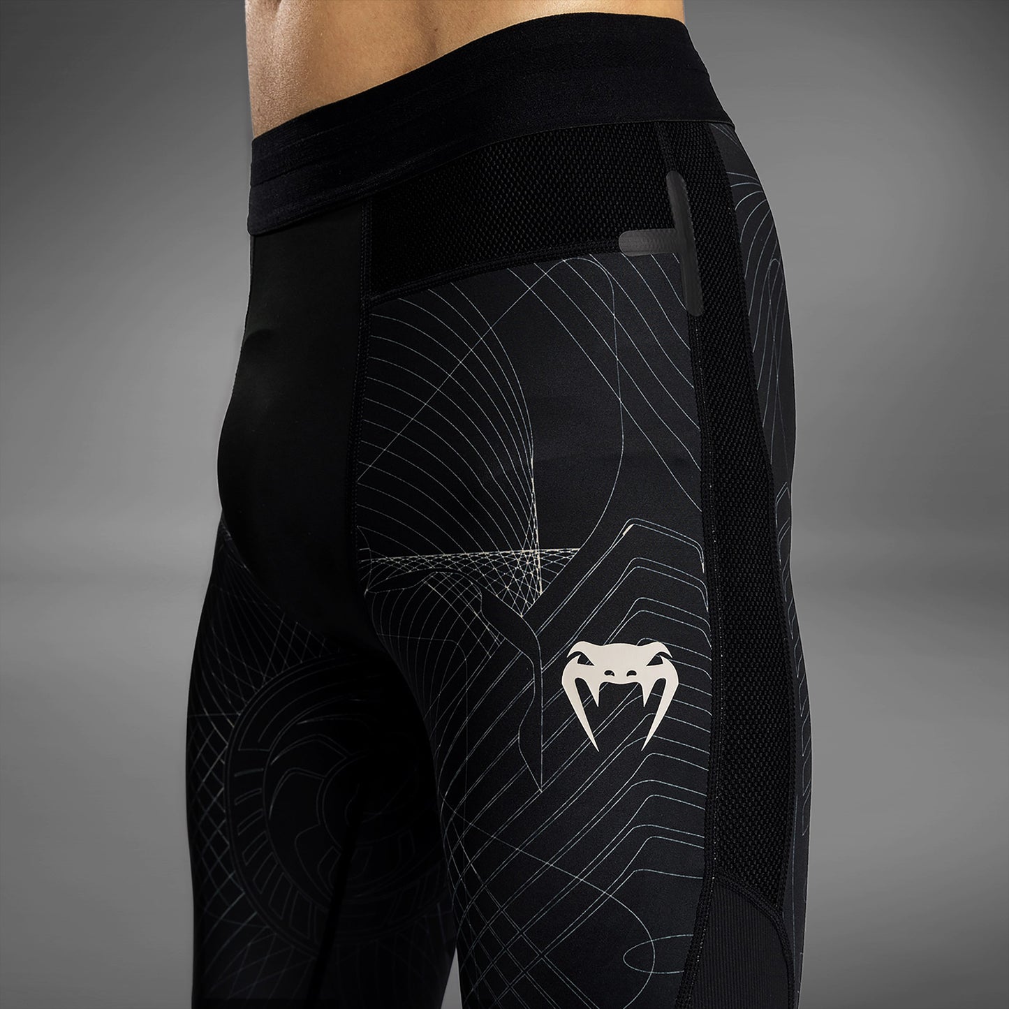 Pantalon de Compression Venum G-Fit Air pour Hommes - Noir Intense/Sable Désert - product-type_Pantalons de Compression