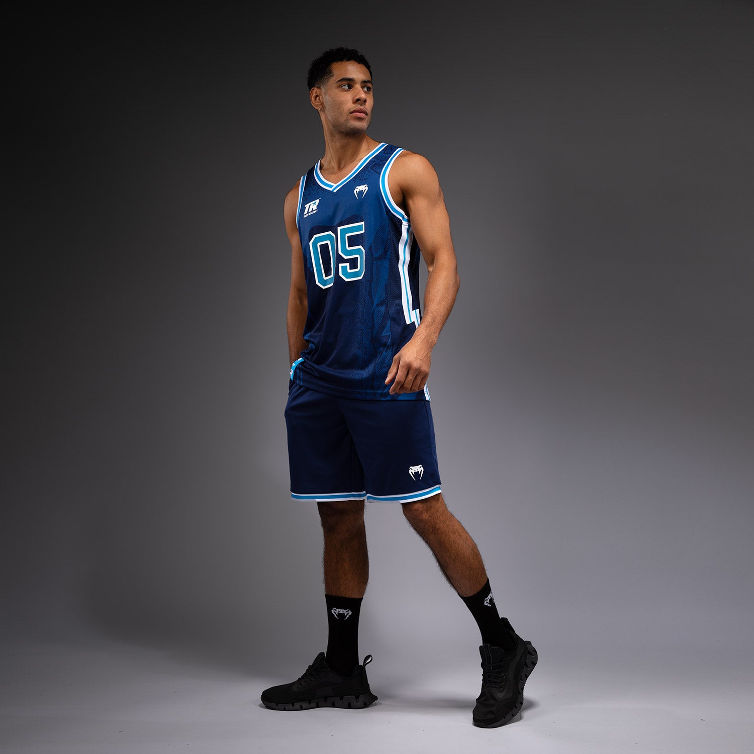 Maillot de Basket Venum x Top Rank Original pour Hommes - Bleu Marine - product-type_Débardeurs