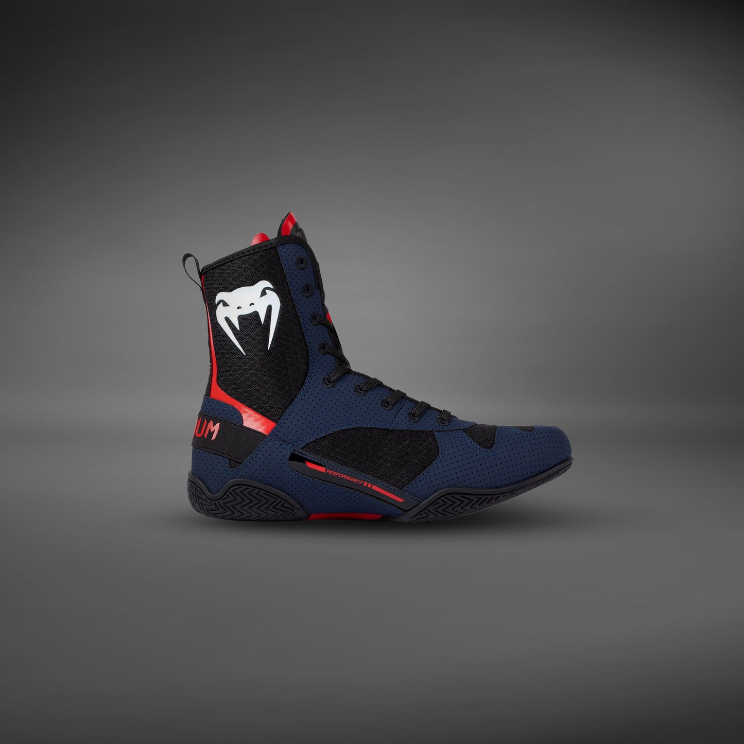 Chaussures de Boxe Venum Elite - Bleu Marine/Noir/Rouge - product-type_Chaussures de boxe