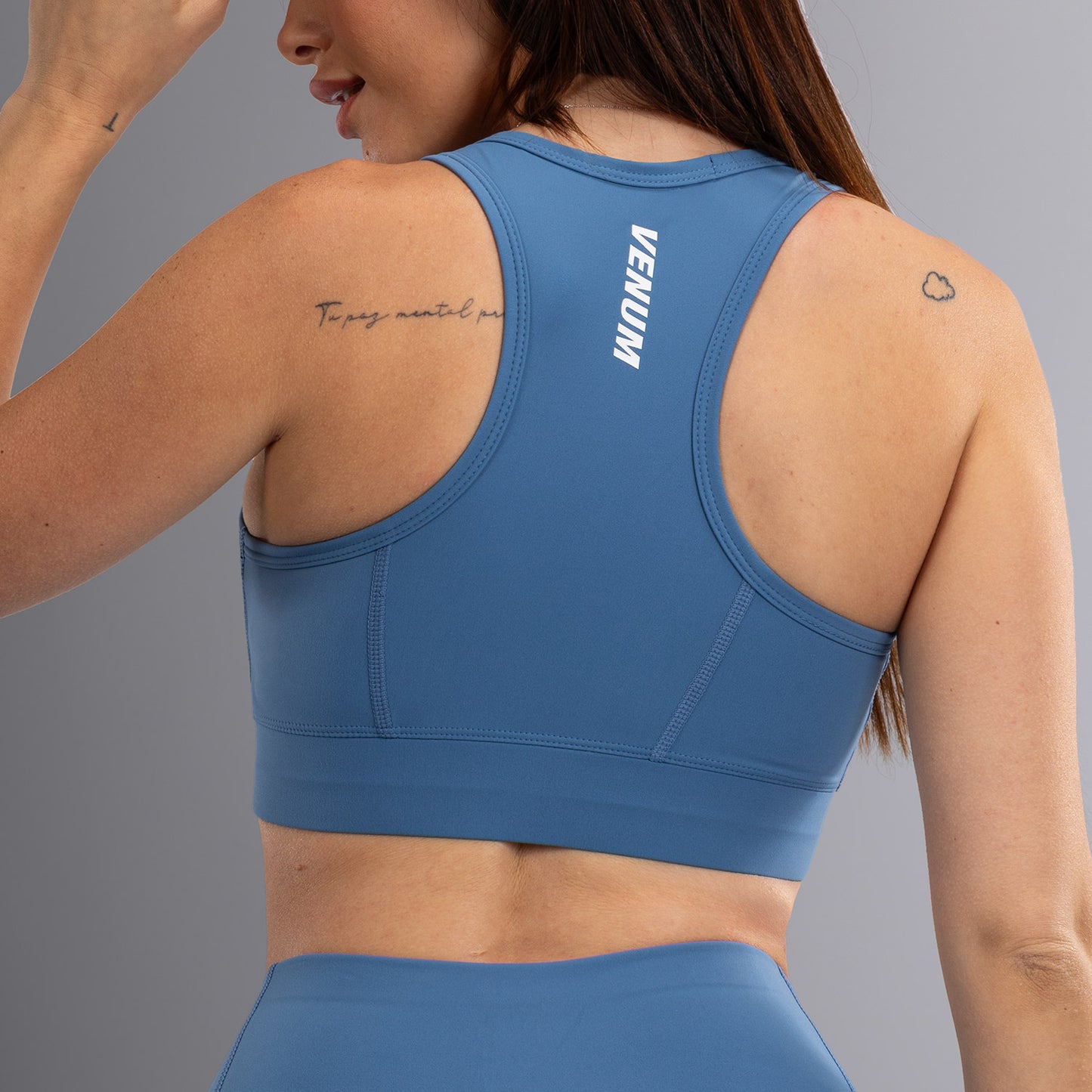 Brassière de Sport Venum Essential Medium Impact pour Femmes - Bleu Tempête - product-type_Brassières de sport