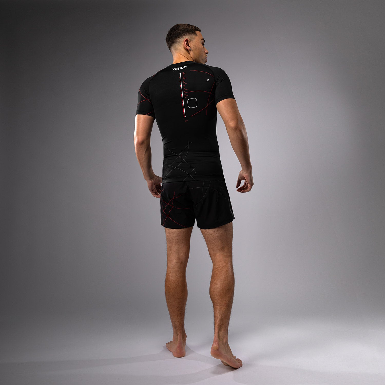 Rashguard Manches Courtes Venum Tactical XT- Noir/Rouge Feu - product-type_T-Shirts de Compression