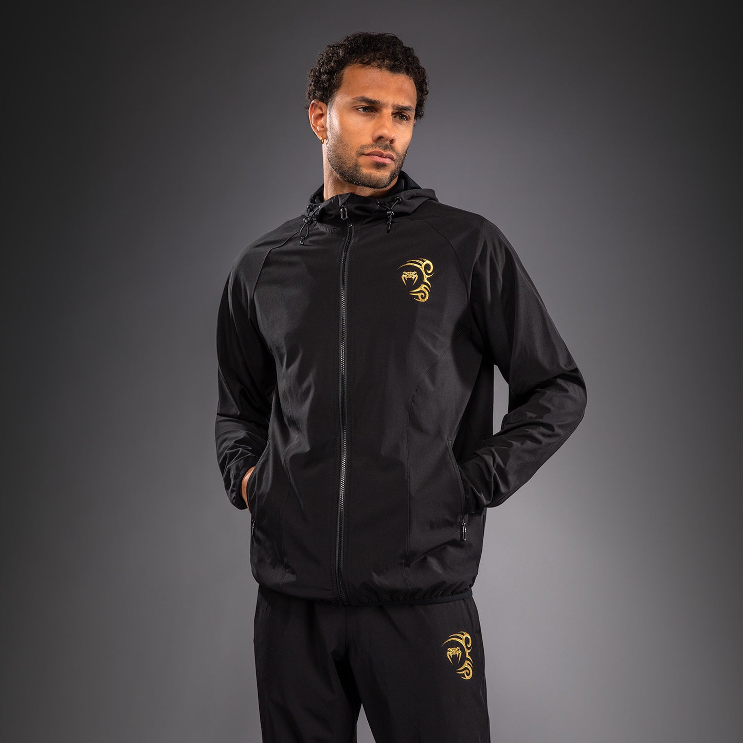 Veste de Survêtement Venum x Mike Tyson Tiger - Noir/Or - product-type_Vestes
