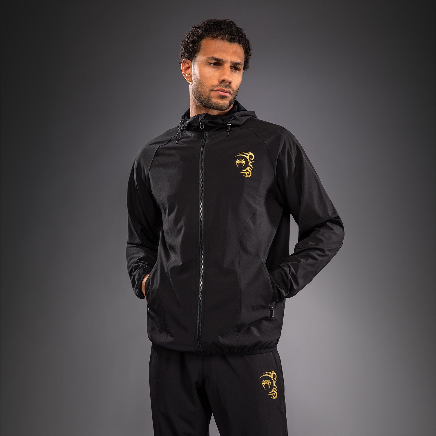 Veste de Survêtement Venum x Mike Tyson Tiger - Noir/Or - product-type_Vestes