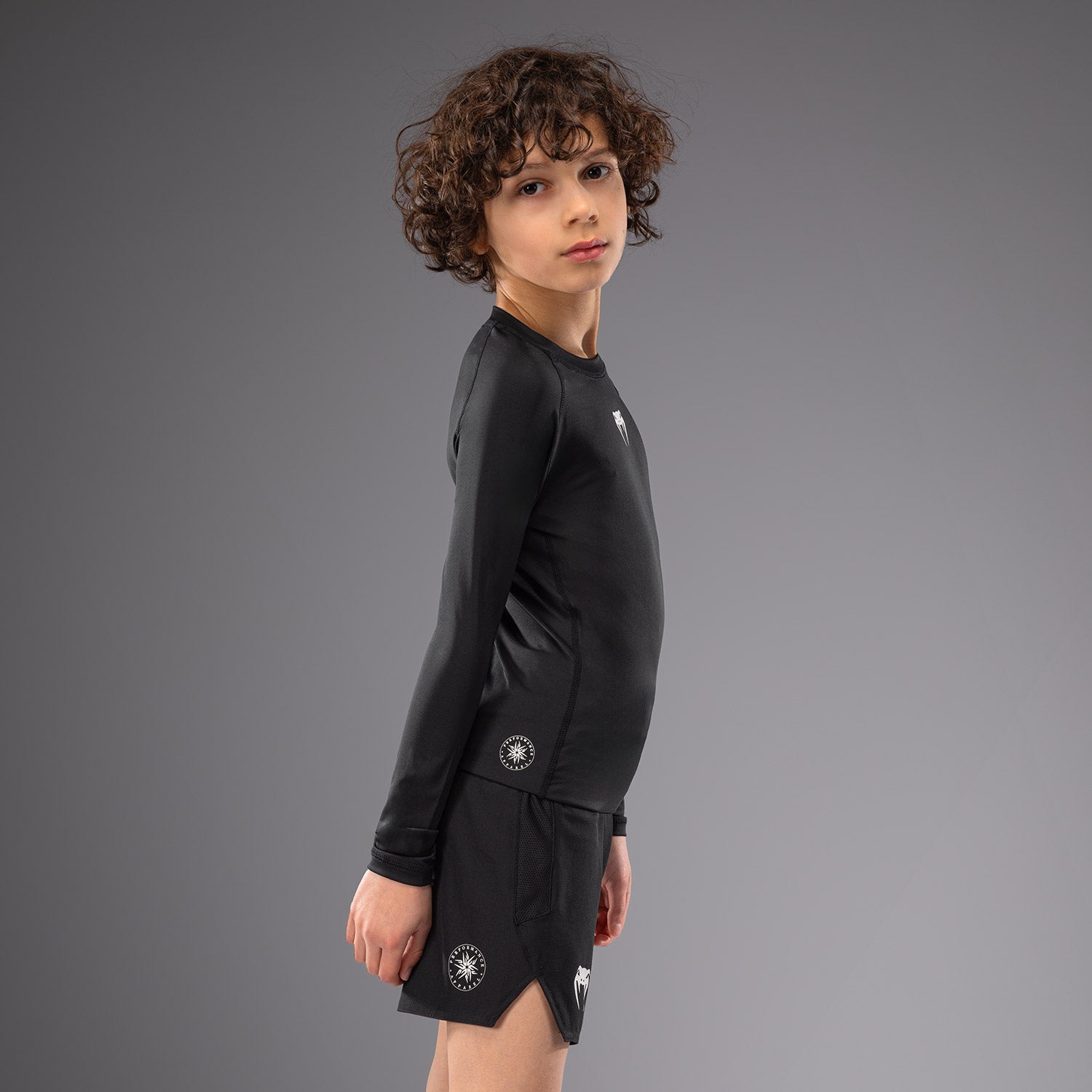 Rashguards Manches Longues pour Enfants Venum Contender - Noir - product-type_T-Shirts de Compression