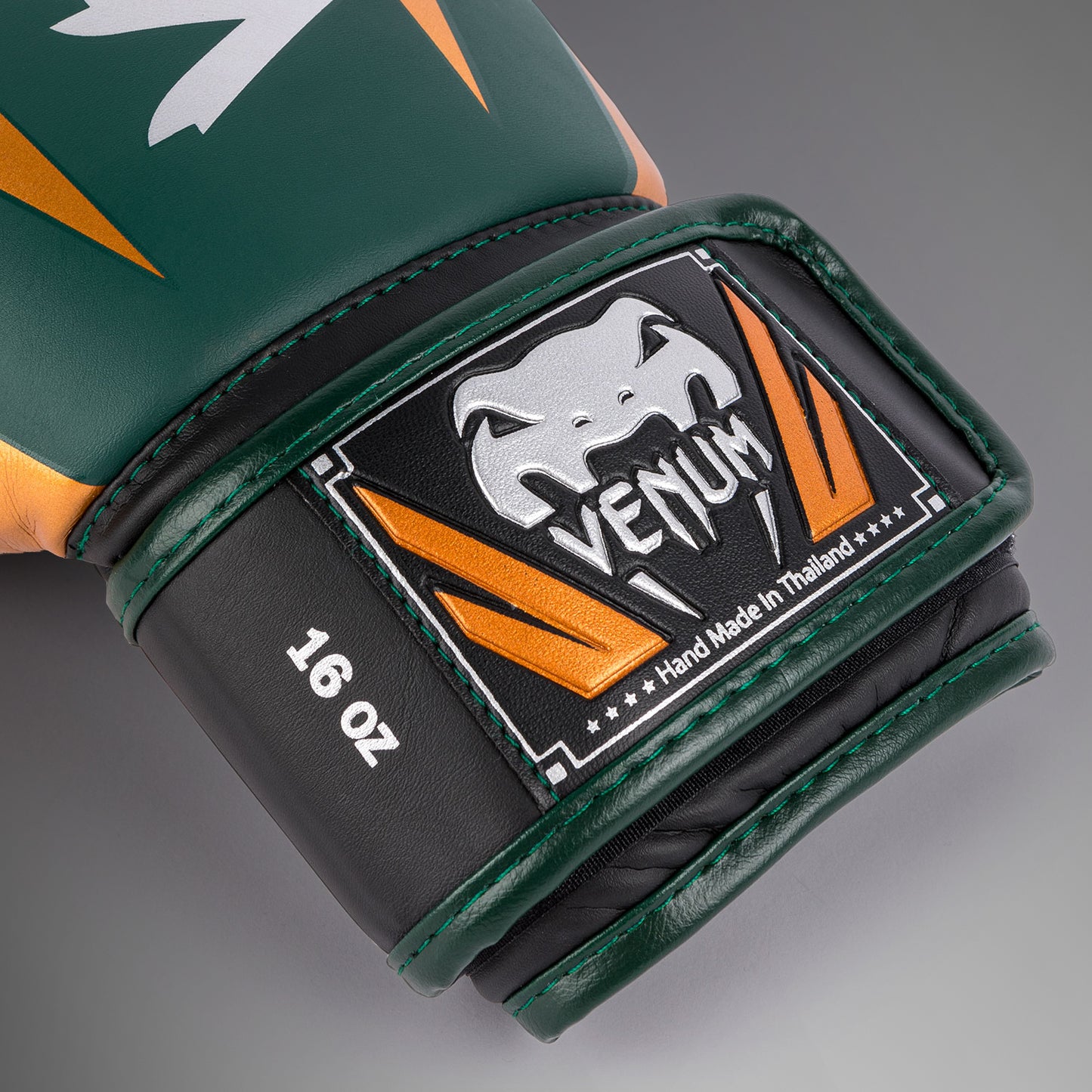 Gants de boxe Venum Elite - Vert/Bronze/Argent