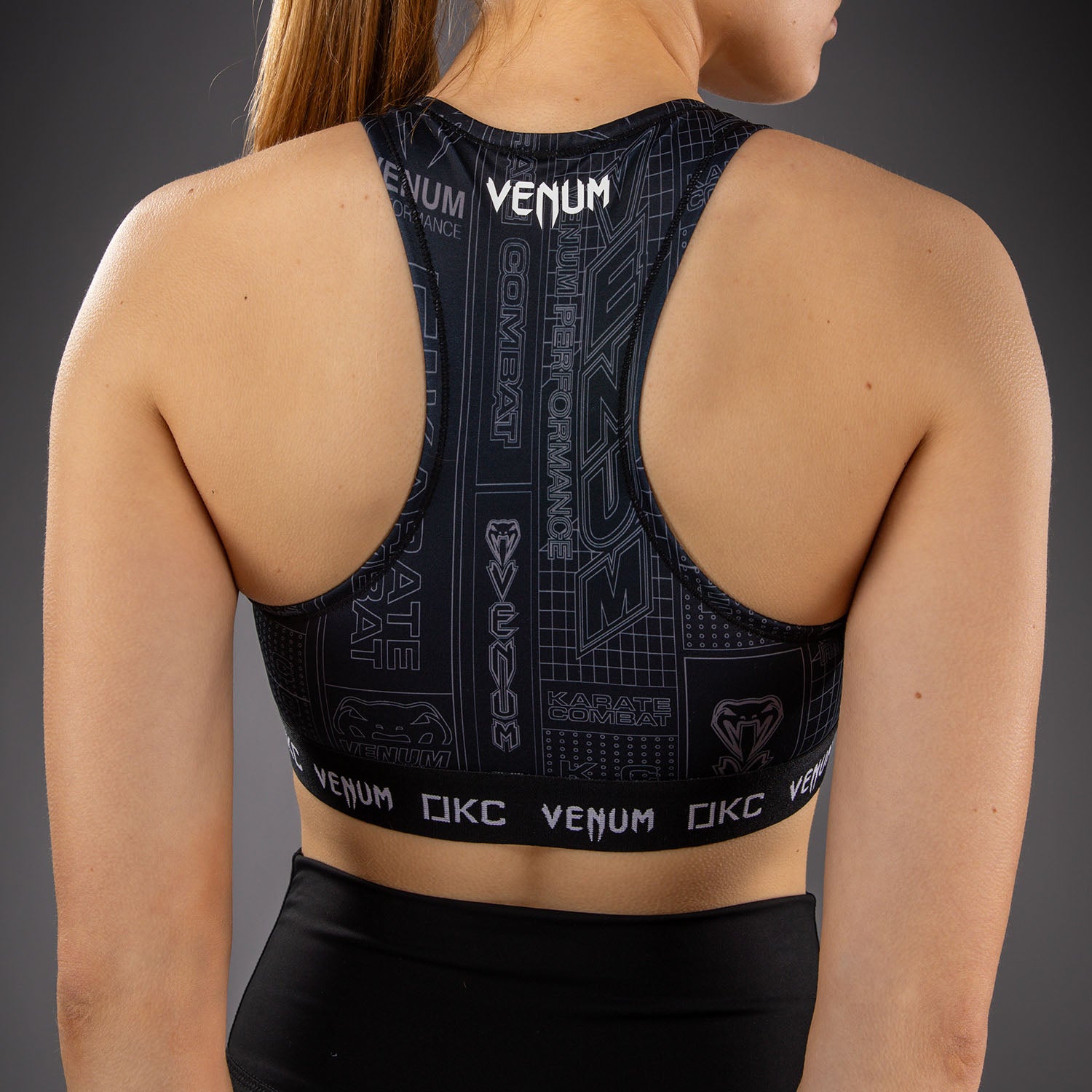 Brassière de Sport Karate Combat by Venum – Noir/Gris - product-type_Brassières de sport