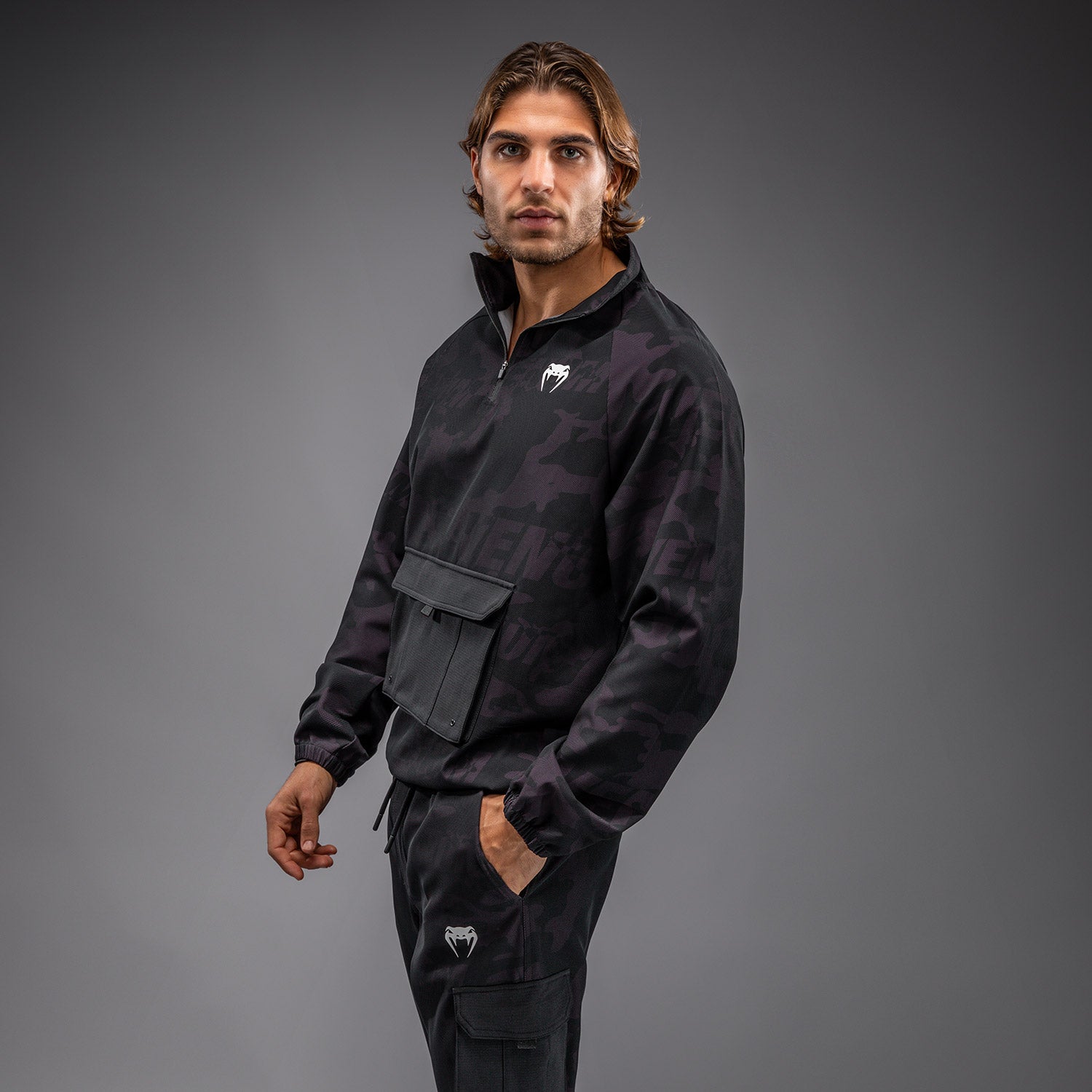 Veste de Survêtement Pour Hommes Venum Trooper - Noir/Violet - product-type_Sweatshirts