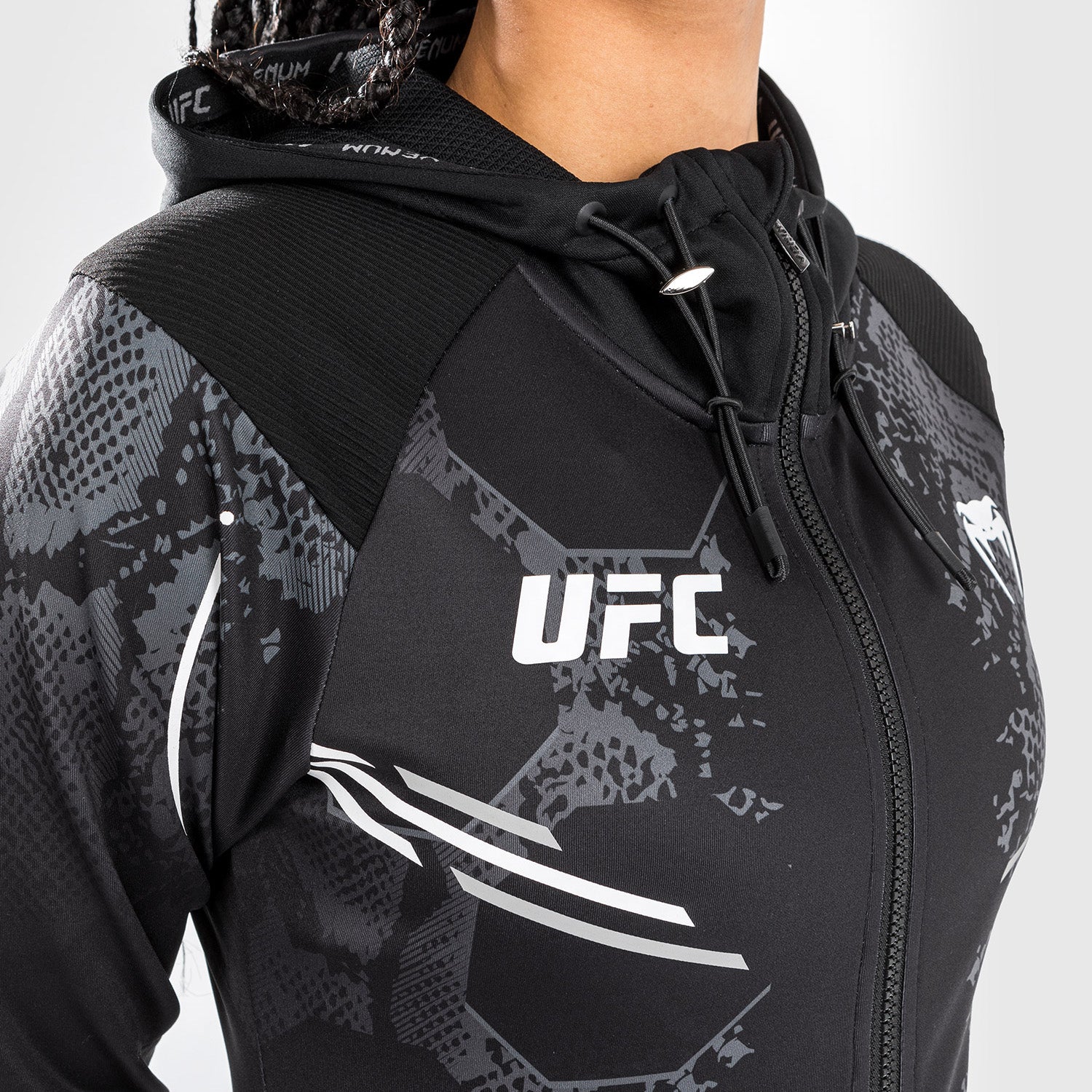 Veste à Capuche Personnalisée pour Femmes UFC Adrenaline by Venum Authentic Fight Night - Noir - product-type_Vestes
